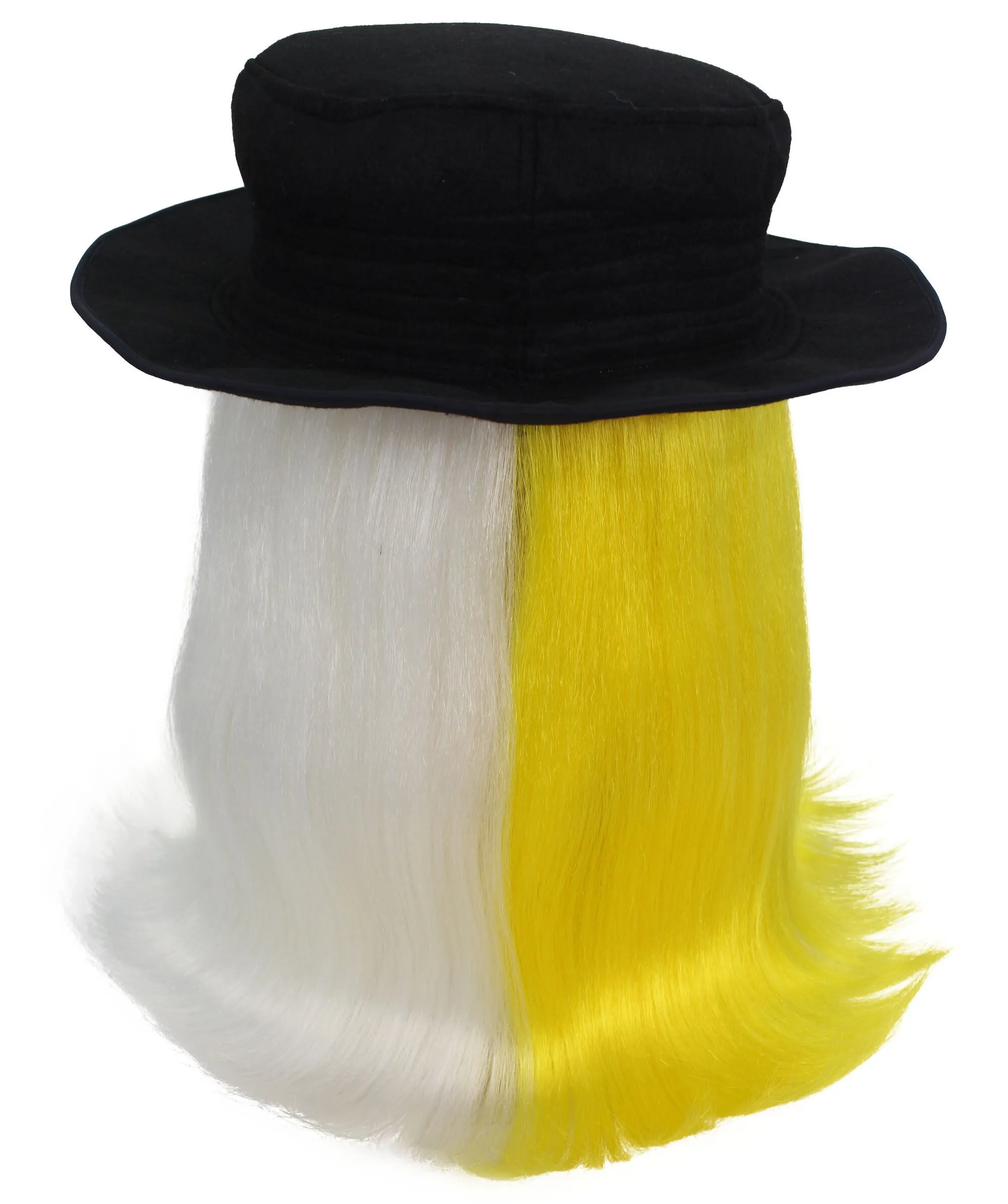 HPO |  Cousin Creature Wig | Shoulder Length Wig with Hat and Glasses, Halloween Wig (Multiple Color Option)