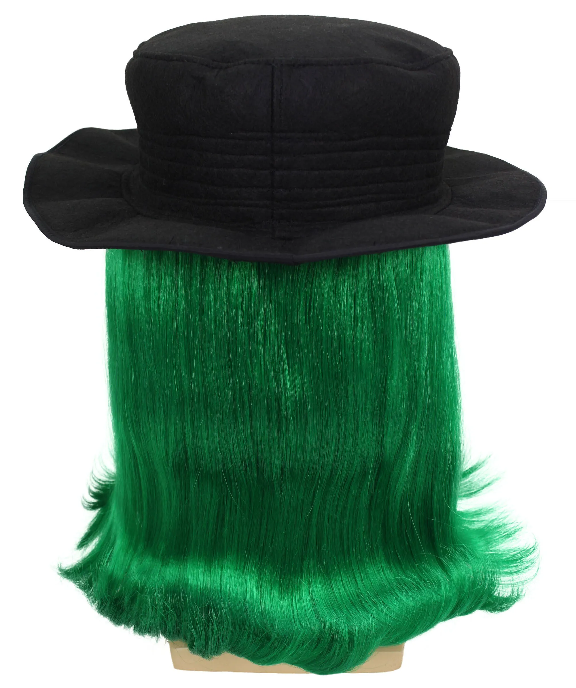 HPO |  Cousin Creature Wig | Shoulder Length Wig with Hat and Glasses, Halloween Wig (Multiple Color Option)