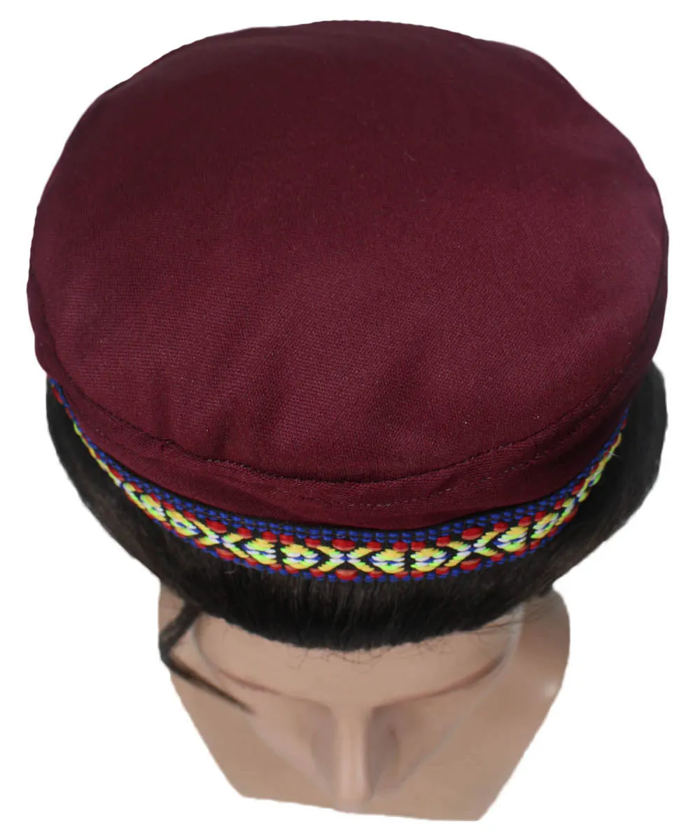 Indian Prince Wig with Hat Set | Dark Brown TV/Movie Wigs | Premium Breathable Capless Cap
