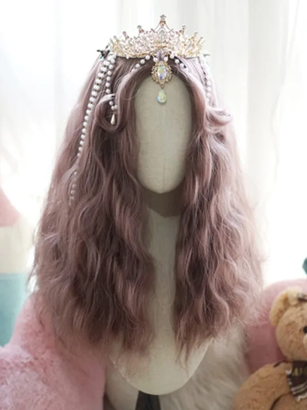 Light Purple Long Wavy Wig