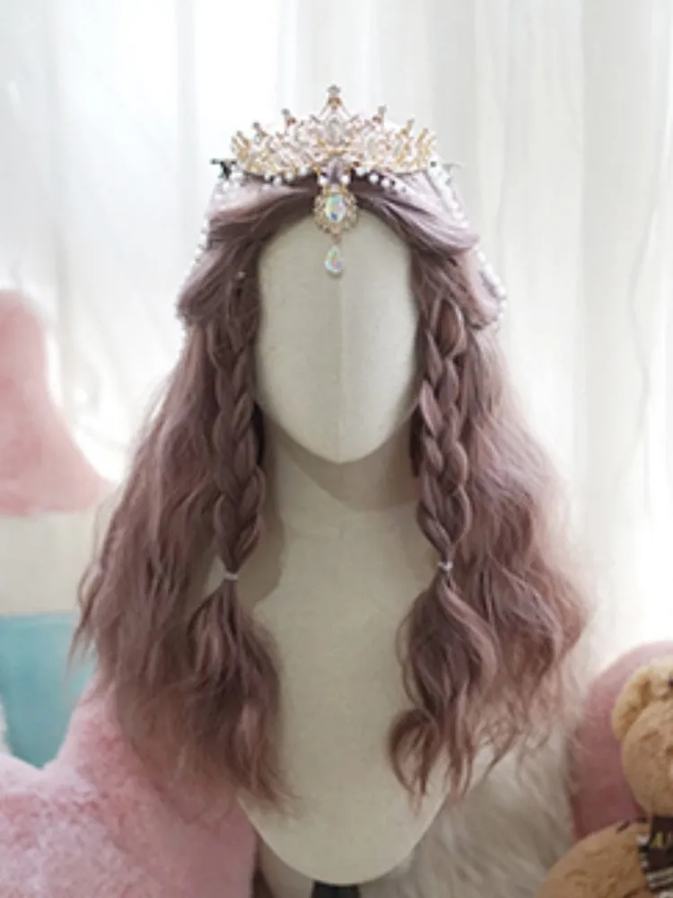 Light Purple Long Wavy Wig