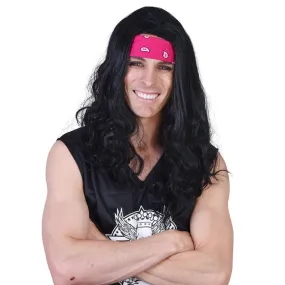 Long Black Wig - Richie