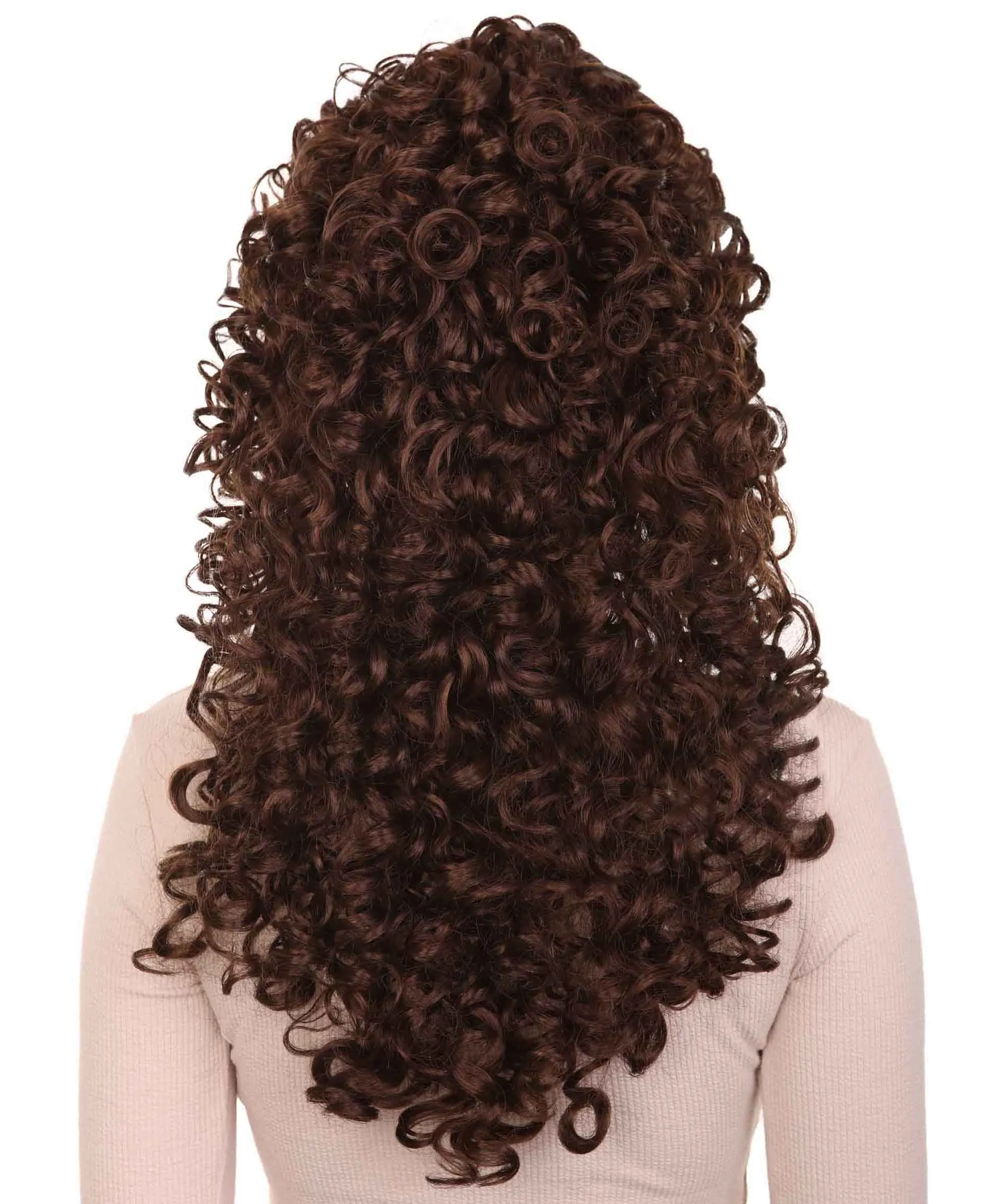 Long Curly Babe Doll Womens Wig , Dramatical Cosplay Halloween Wig , Premium Breathable Capless Cap