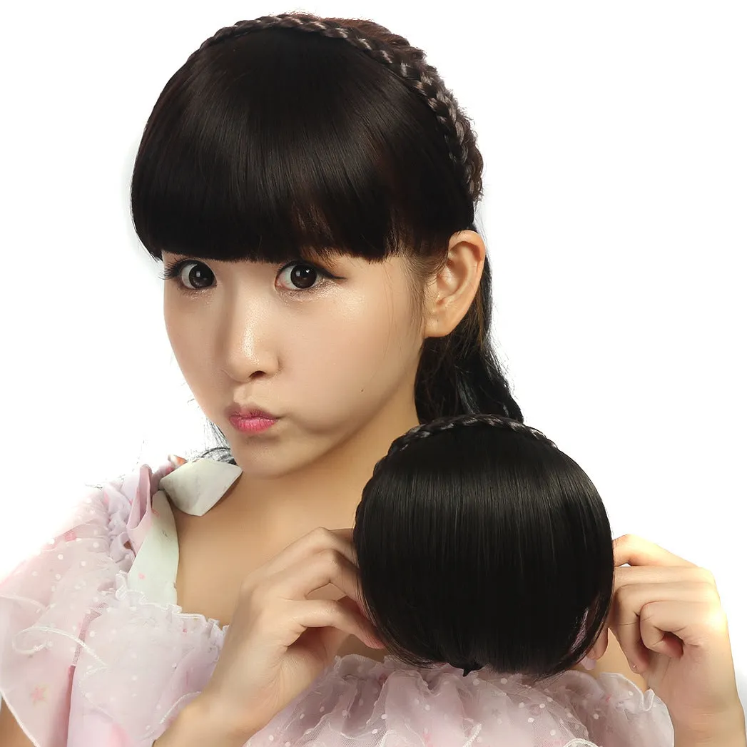 Long European Style Fashionable Natural Wigs Synthetic Wig Fake Hair