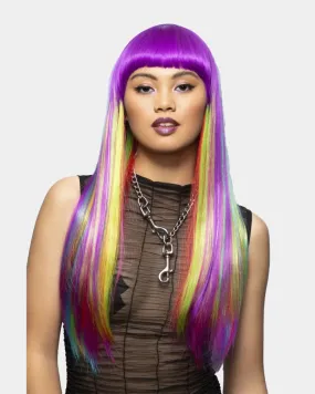 MANIC PANIC DOWNTOWN DIVA WIG VIVID RAINBOW
