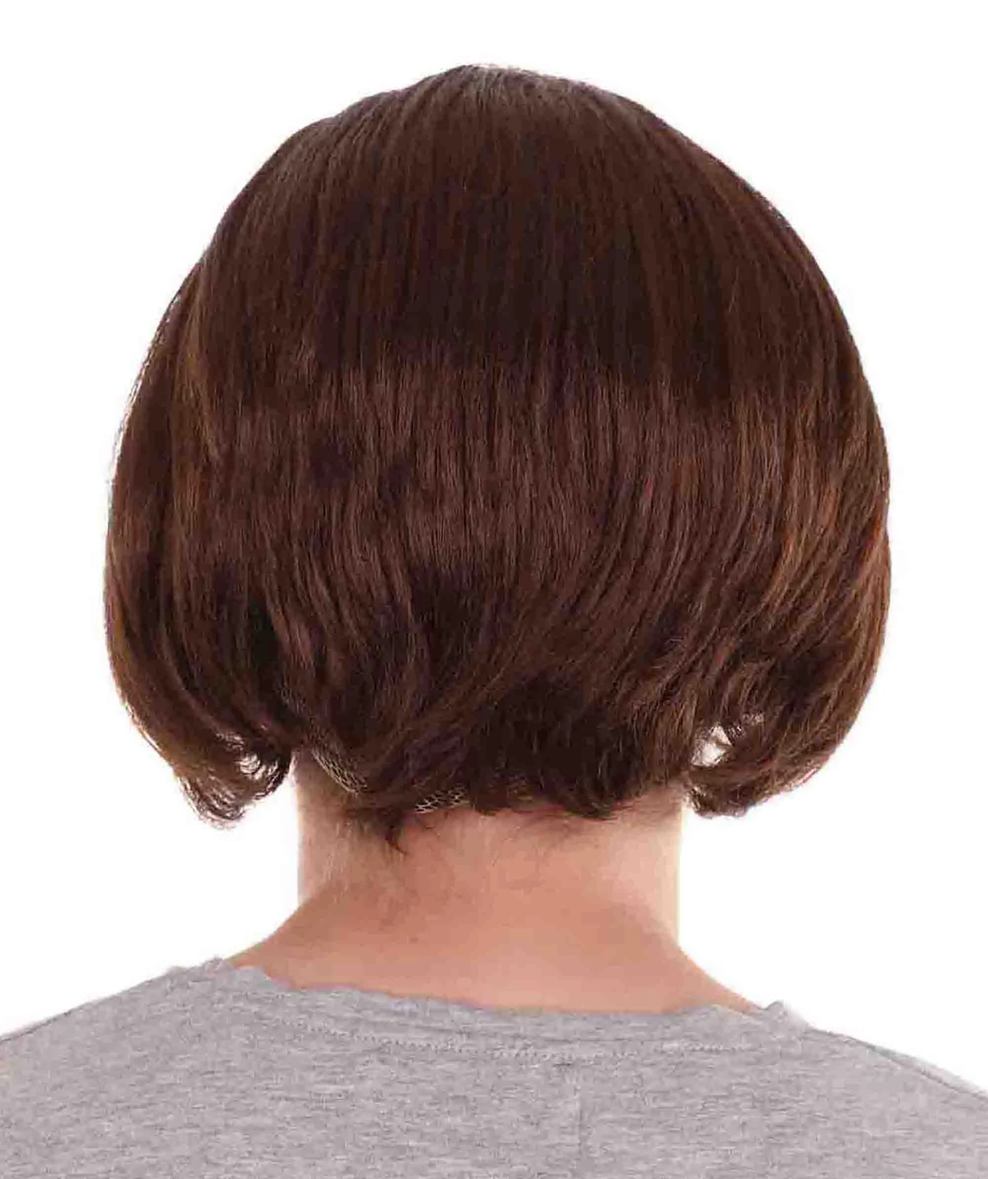 Men Half Bald Wig Brown Cosplay Halloween Wig