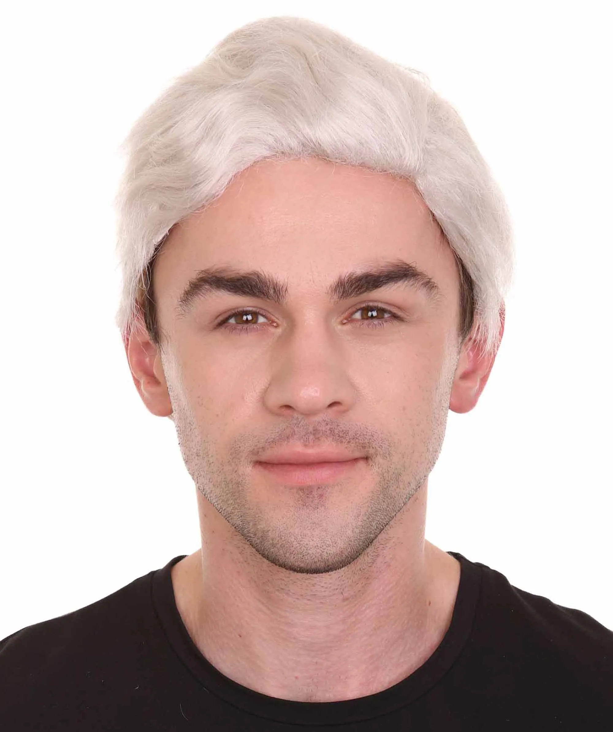 Men's Fantasy adventure wig | White Grey Wigs | Premium Breathable Capless Cap