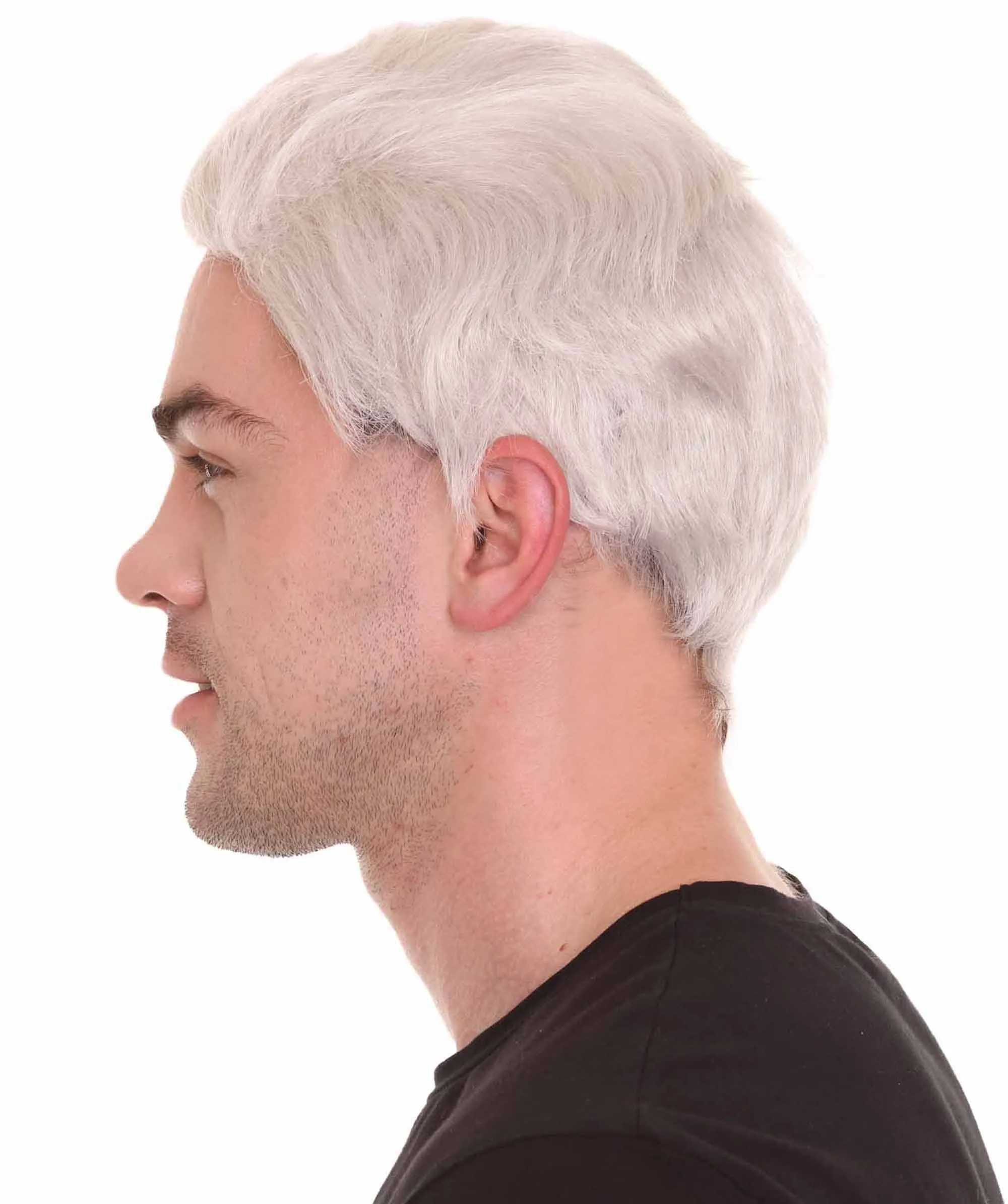 Men's Fantasy adventure wig | White Grey Wigs | Premium Breathable Capless Cap