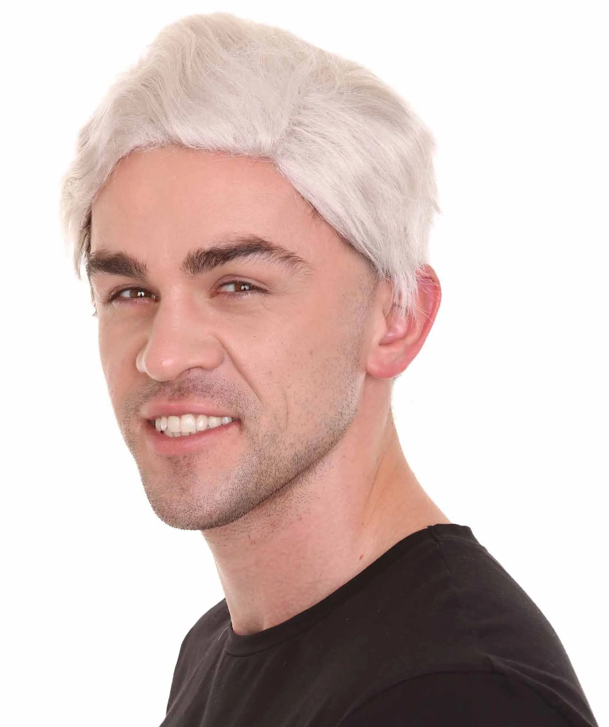 Men's Fantasy adventure wig | White Grey Wigs | Premium Breathable Capless Cap