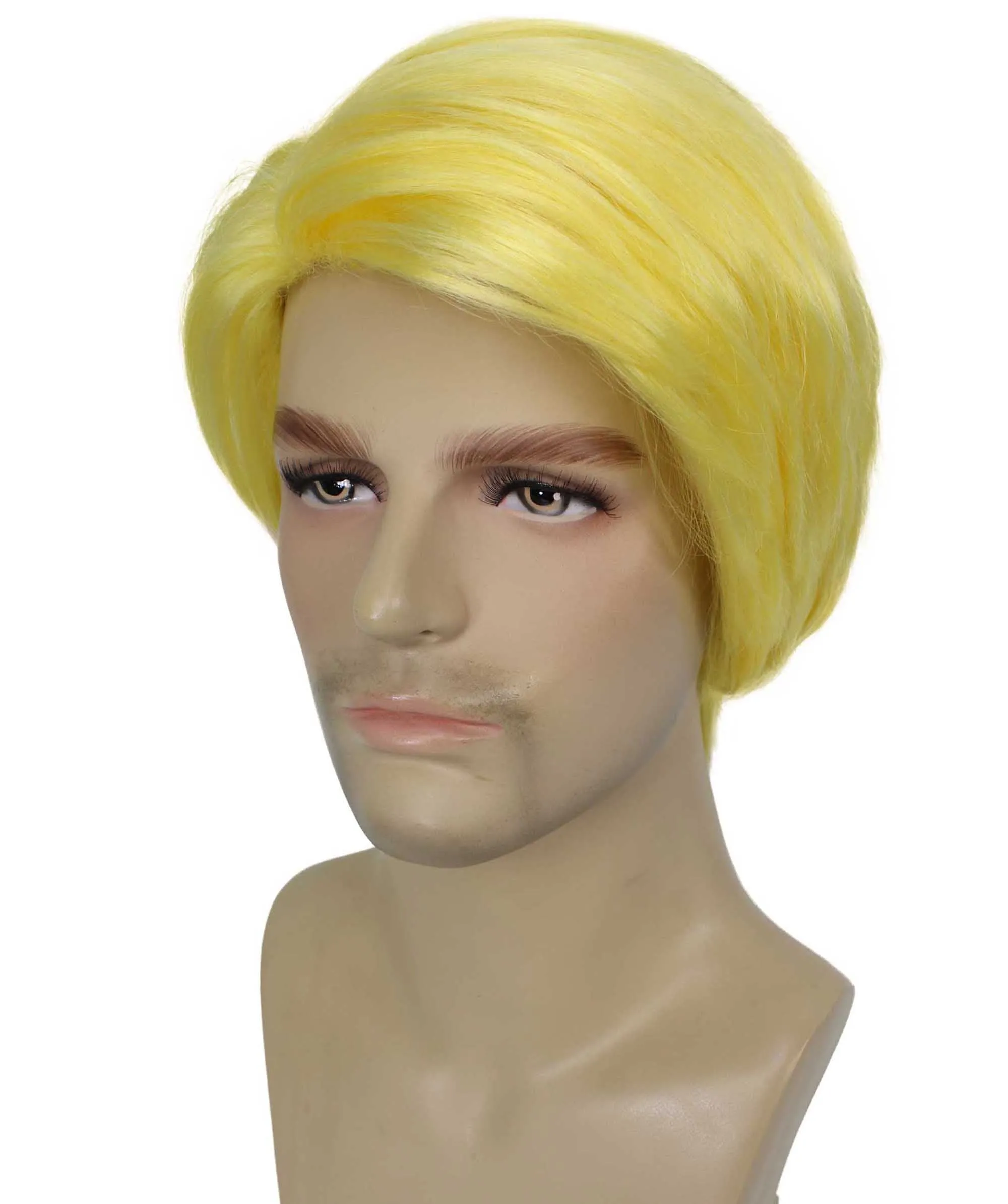 Mens Singer Wig | Multiple Colors Celebrity Wig | Premium Breathable Capless Cap