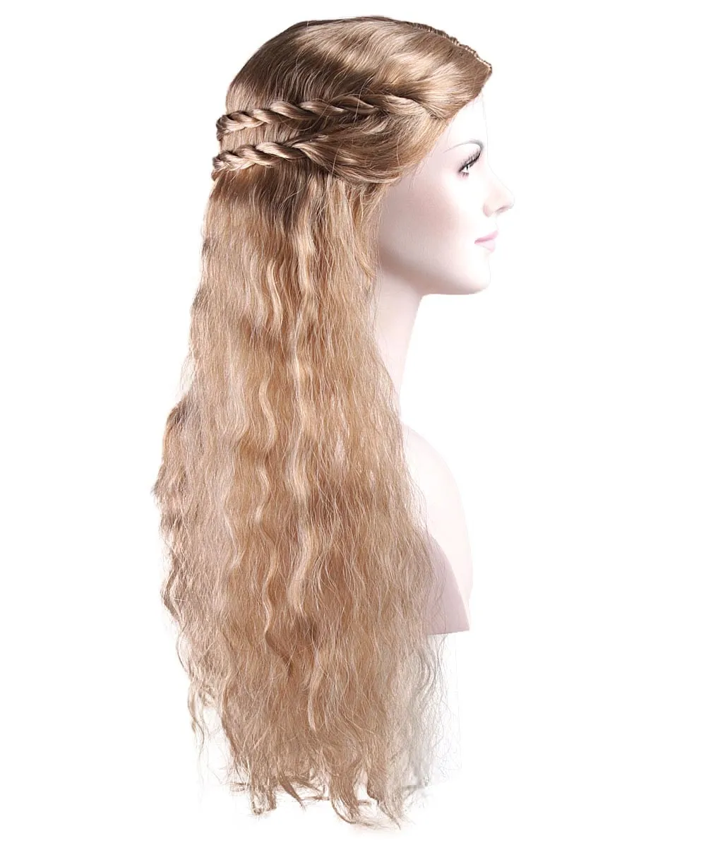Movie Women Princess Wig | Royal Character Cosplay Halloween Wig | Premium Breathable Capless Cap
