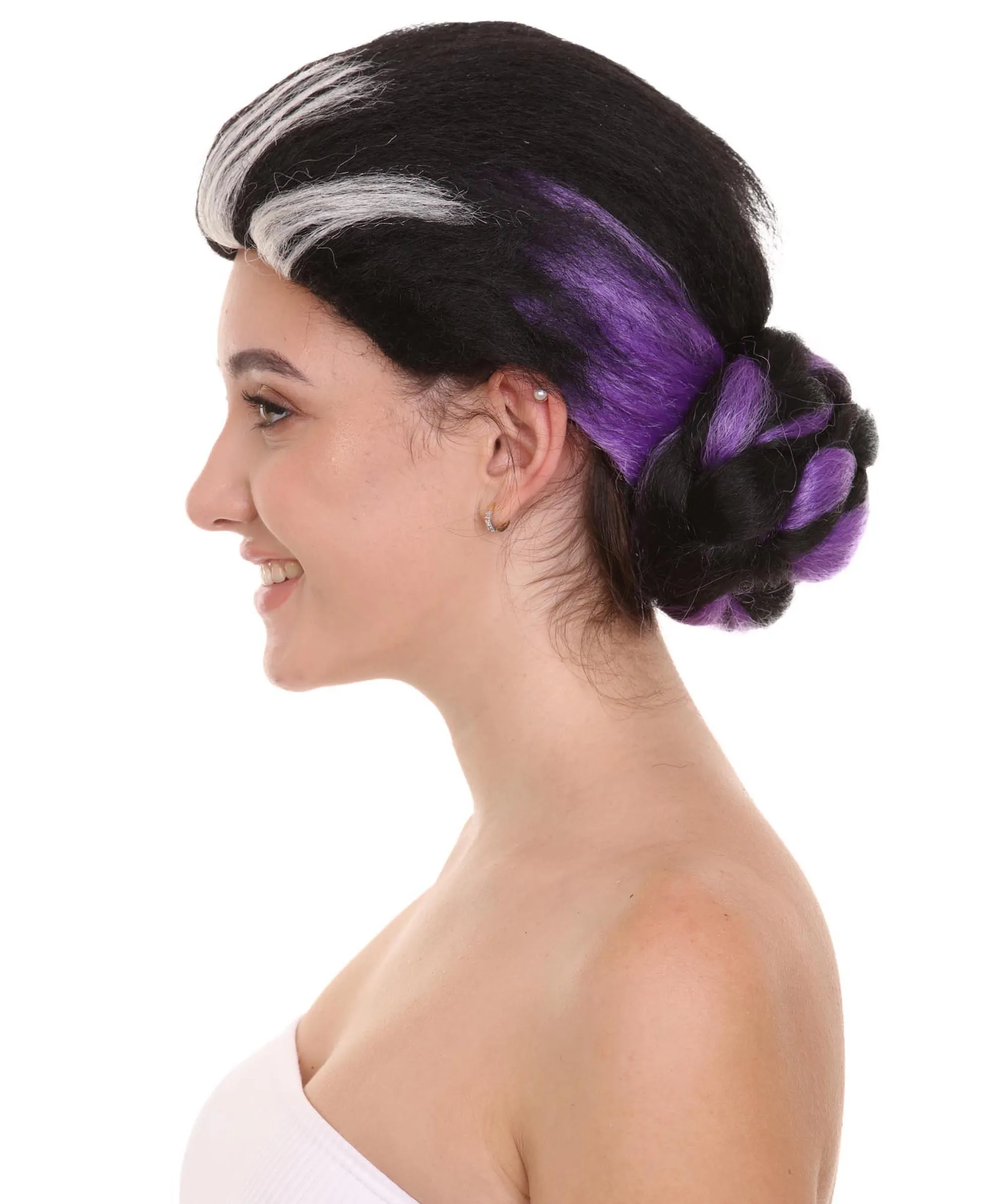 Movie Womens Animation Cosplay Wig | Grandmother TV/Movie Wigs | Premium Breathable Capless Cap