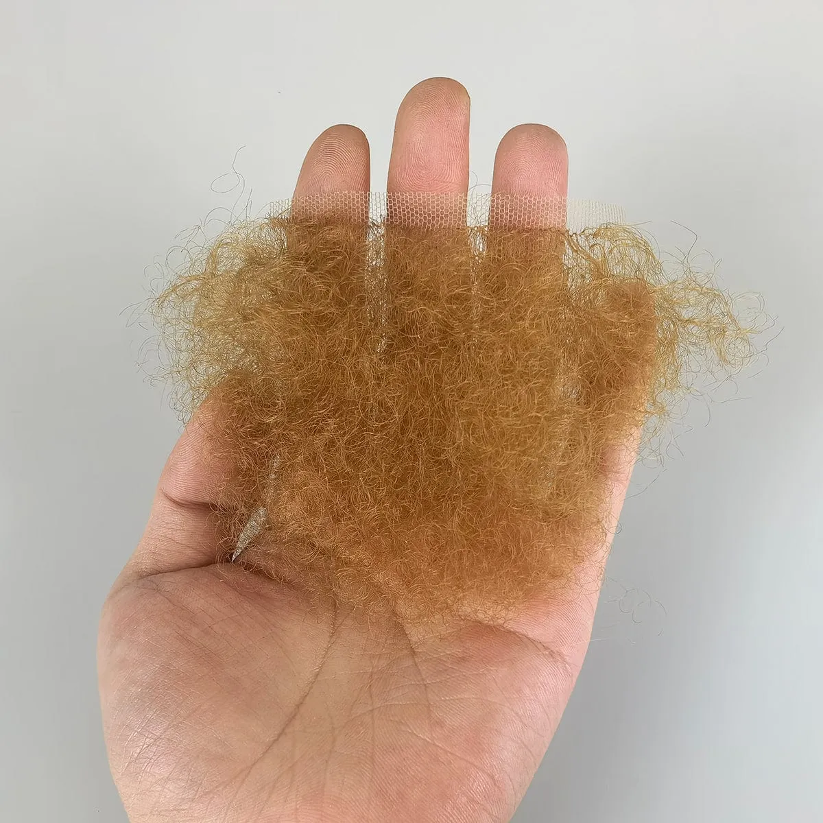MRIMIN FTM Handmade Pubic  Wig Human Hair Toupee Merkin Wig For Male and Female