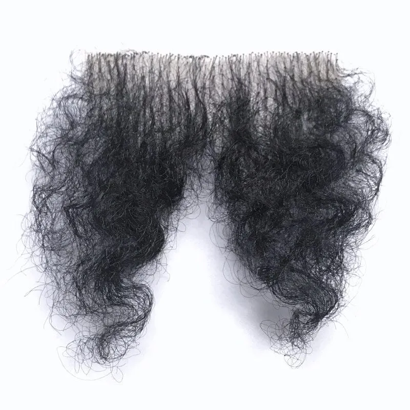 MRIMIN FTM Handmade Pubic  Wig Human Hair Toupee Merkin Wig For Male and Female