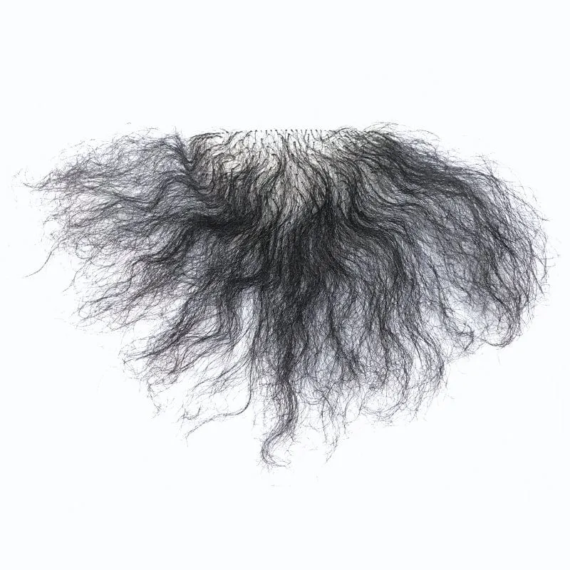 MRIMIN FTM Handmade Pubic  Wig Human Hair Toupee Merkin Wig For Male and Female