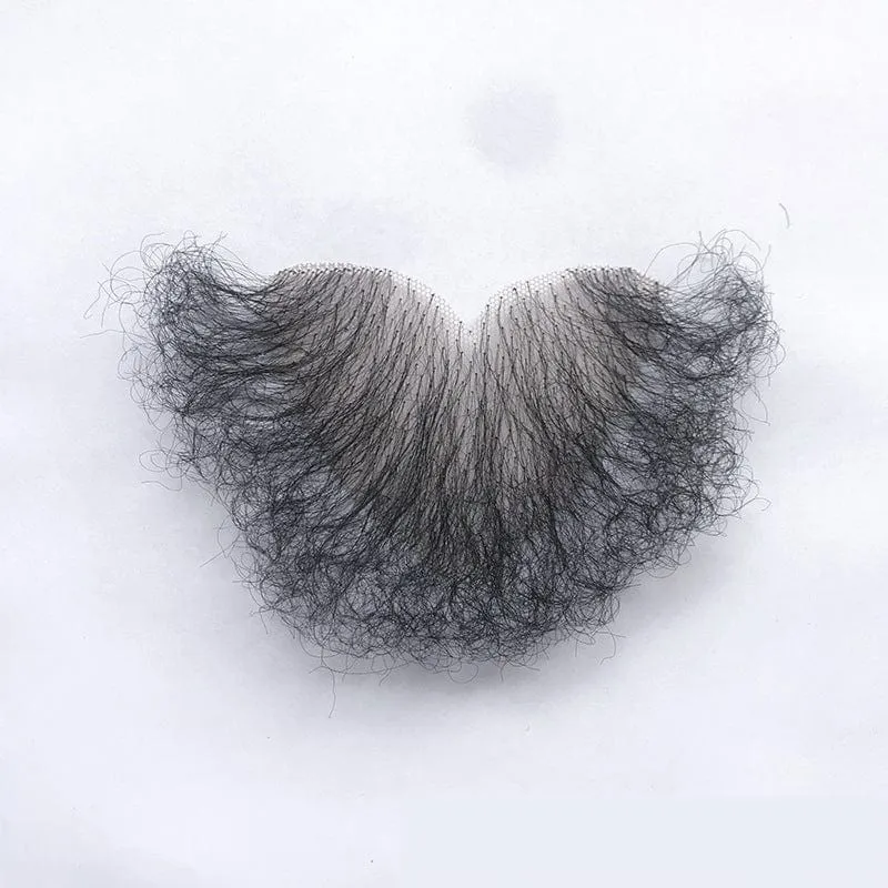 MRIMIN FTM Handmade Pubic  Wig Human Hair Toupee Merkin Wig For Male and Female
