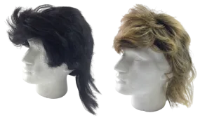 MULLET WIG 80s Fancy Dress Mens Party Costume Rock Bogan Accessory Punk 70s 90s
