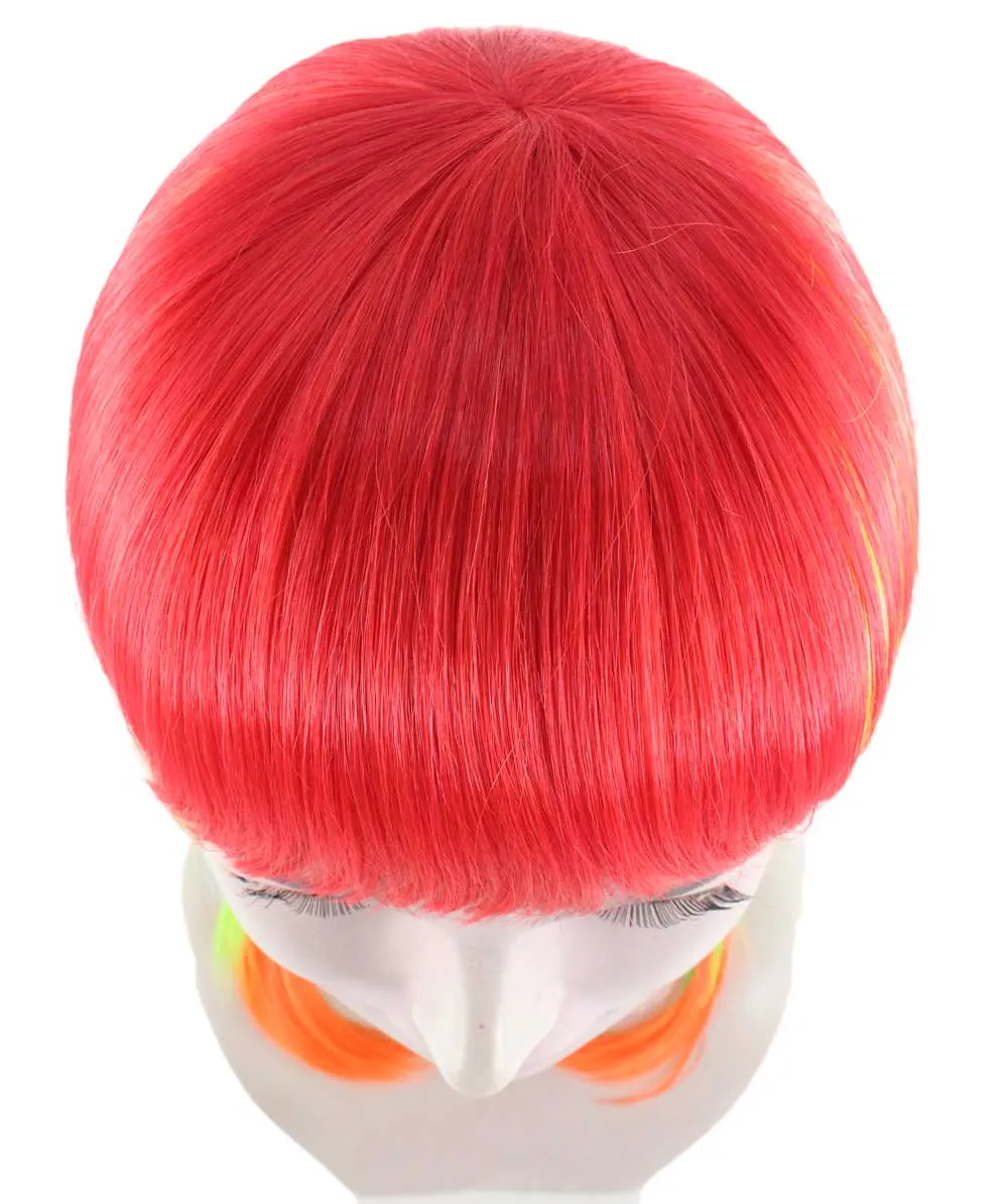 Multicolor Womens Wig | Party Ready Fancy Cosplay Halloween Wig | Premium Breathable Capless Cap