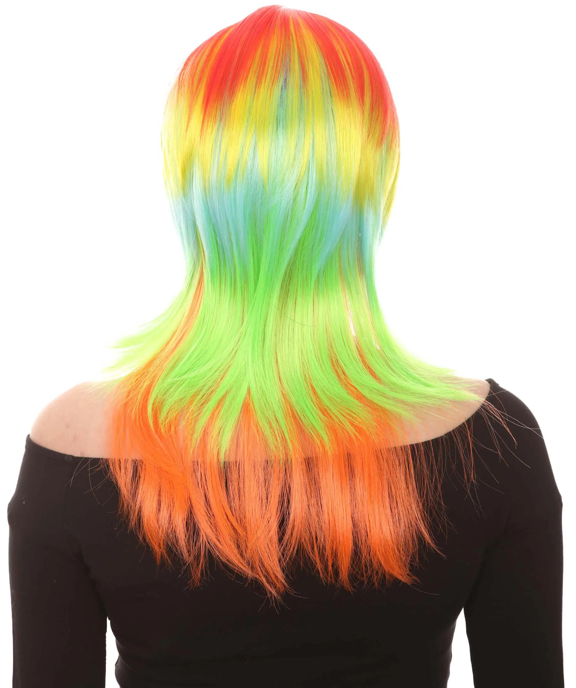 Multicolor Womens Wig | Party Ready Fancy Cosplay Halloween Wig | Premium Breathable Capless Cap