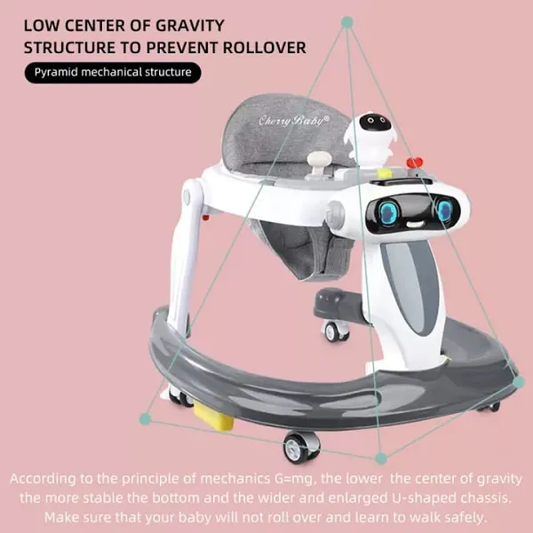 NEW STYLE 2 IN 1 BABY WALKER & ACTIVITY ROBERT STYLE