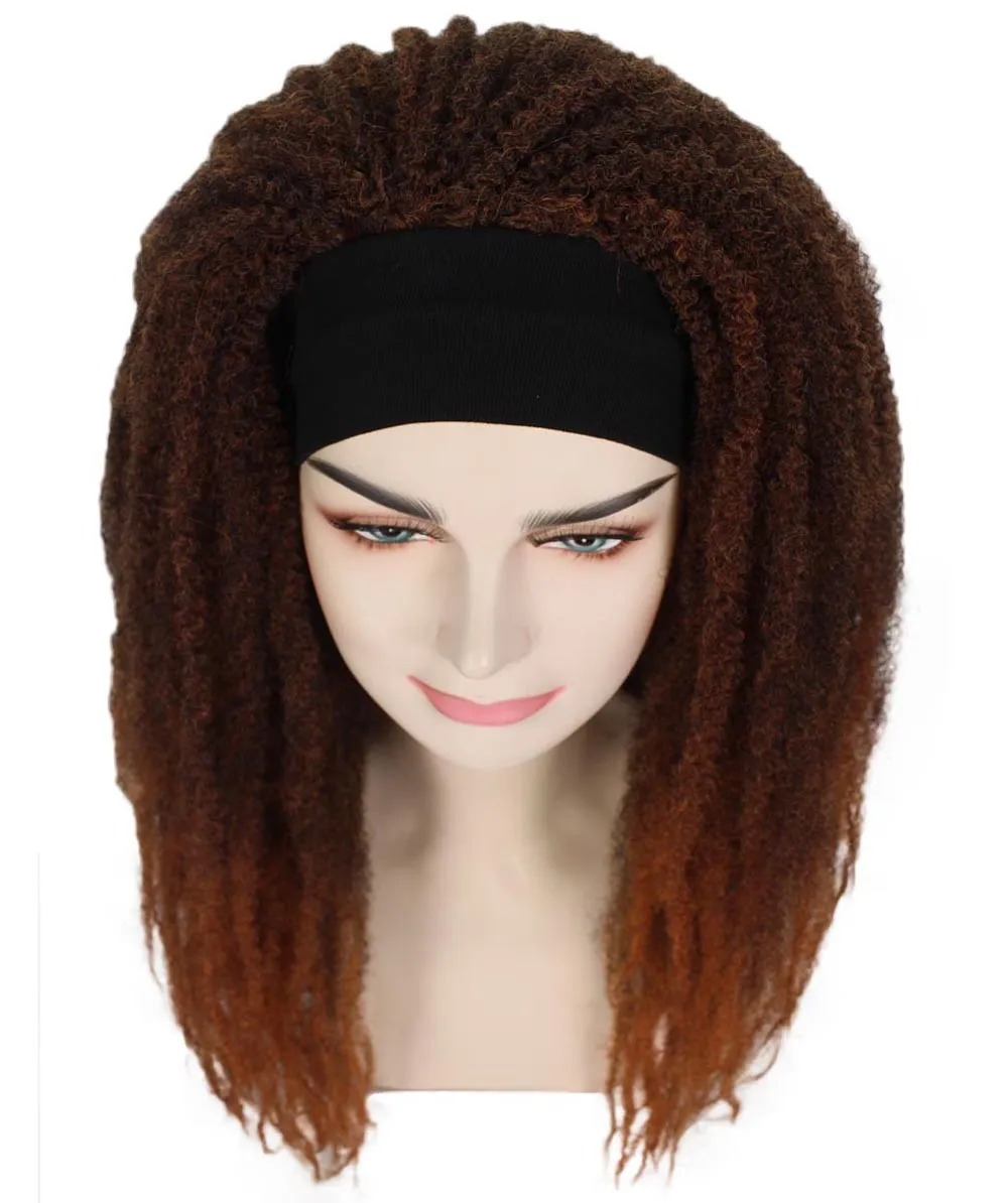 Ombre Locks Wig with Headband | Character Halloween Wig | Premium Breathable Capless Cap