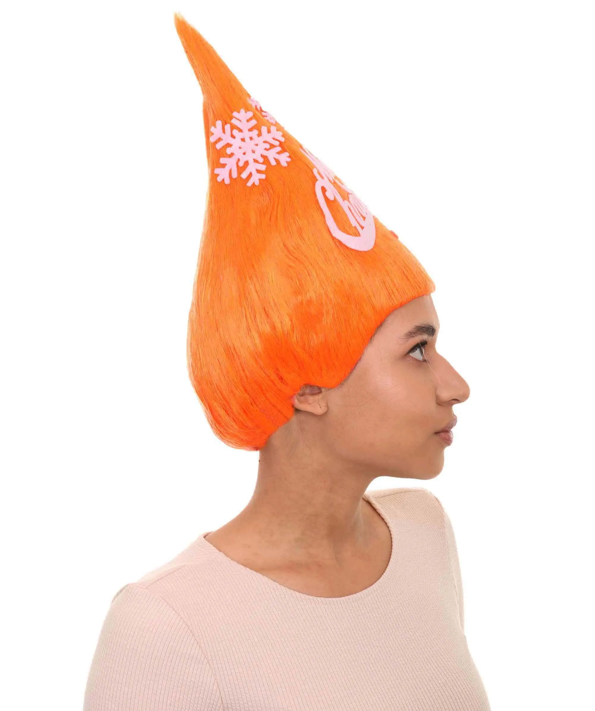 Orange Christmas Tree Unisex Wig | Merry Christmas Wig | Premium Breathable Capless Cap