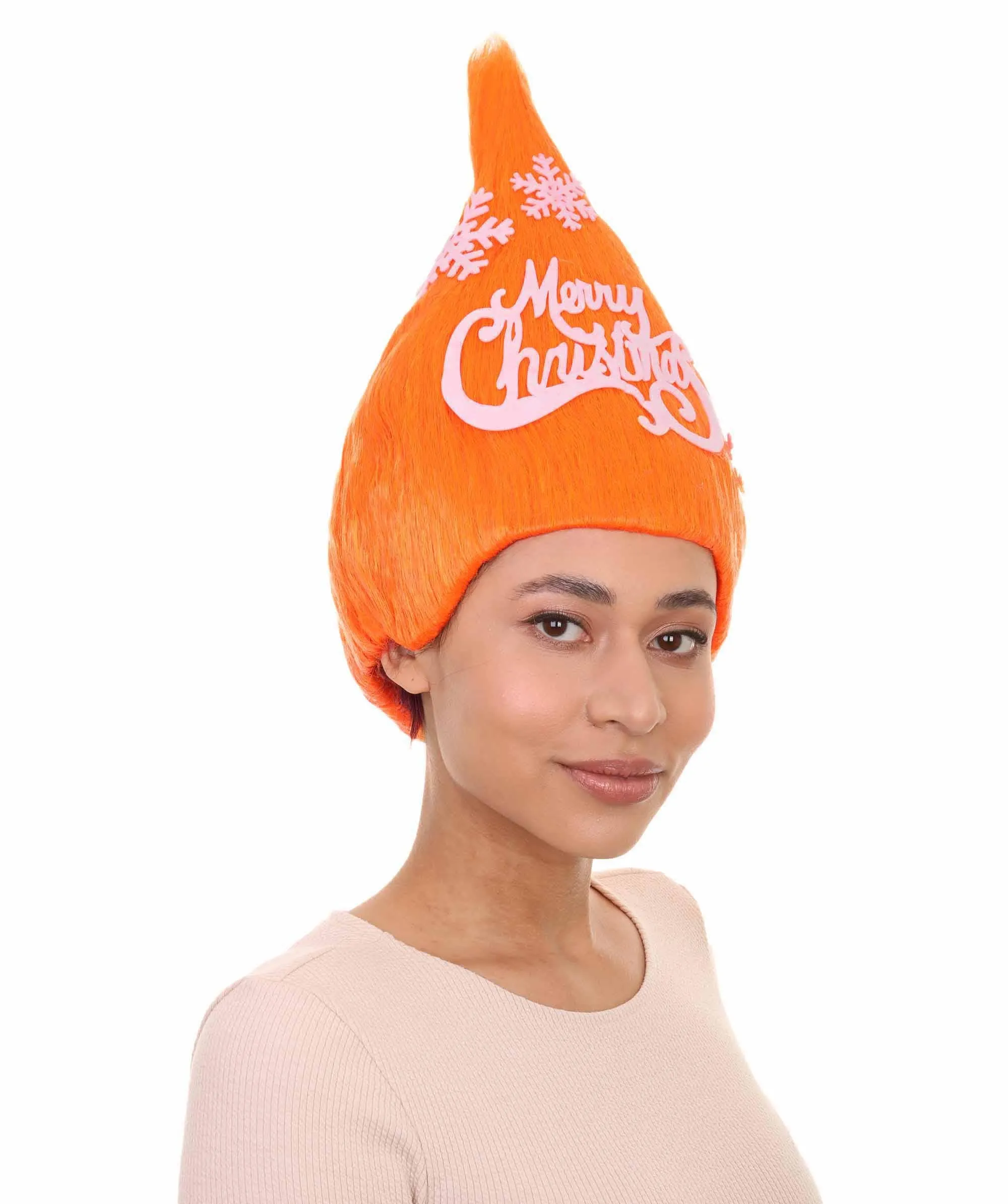 Orange Christmas Tree Unisex Wig | Merry Christmas Wig | Premium Breathable Capless Cap