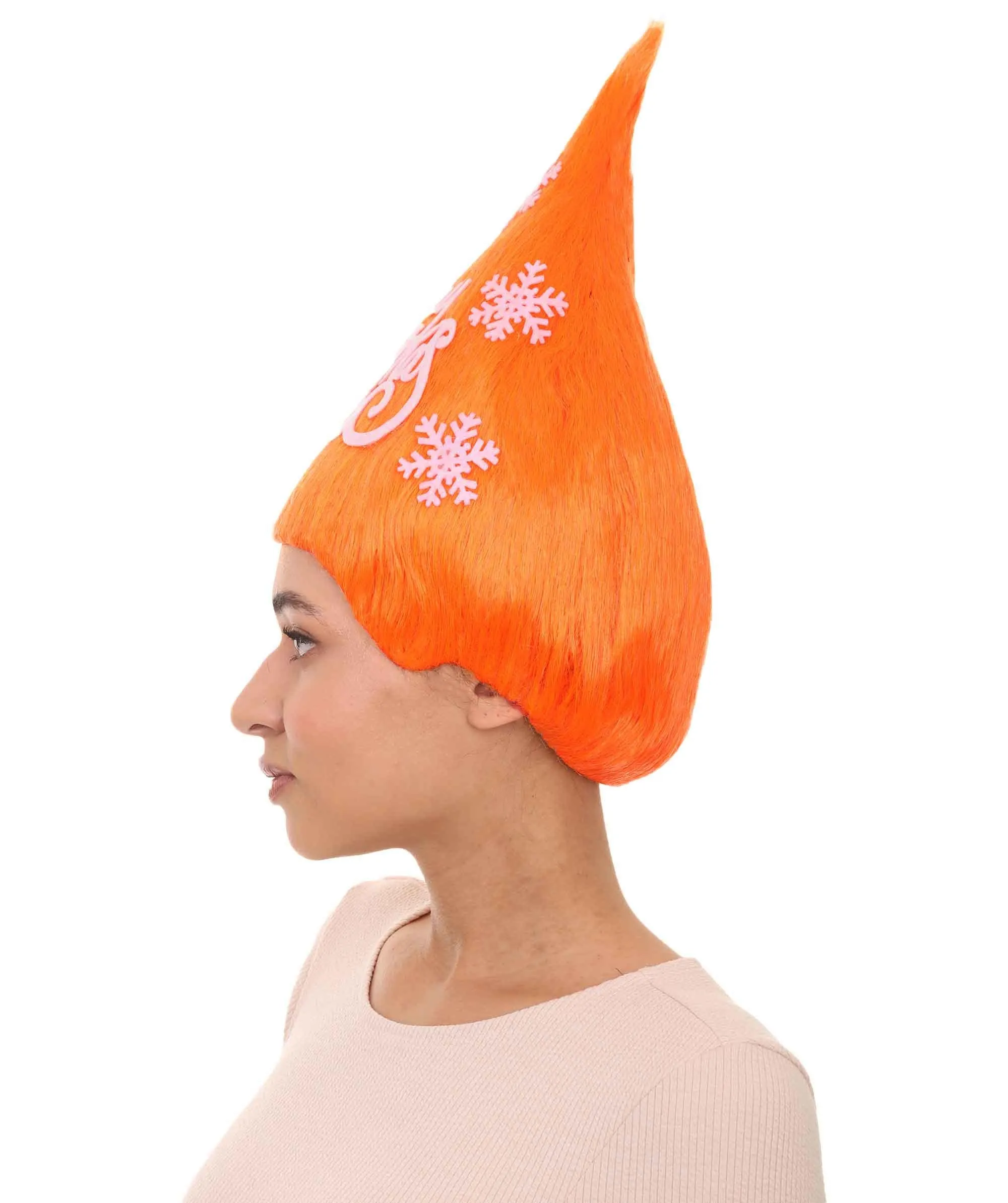 Orange Christmas Tree Unisex Wig | Merry Christmas Wig | Premium Breathable Capless Cap