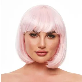 Pleasure Wigs Cici Wig Bubblegum Pink and Glow in the Dark Neon Yellow