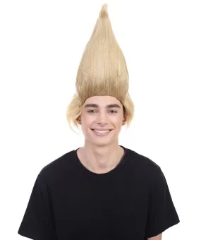 President Men's Straight Angle Wind Wig | Blonde Color Wigs | Premium Breathable Capless Cap