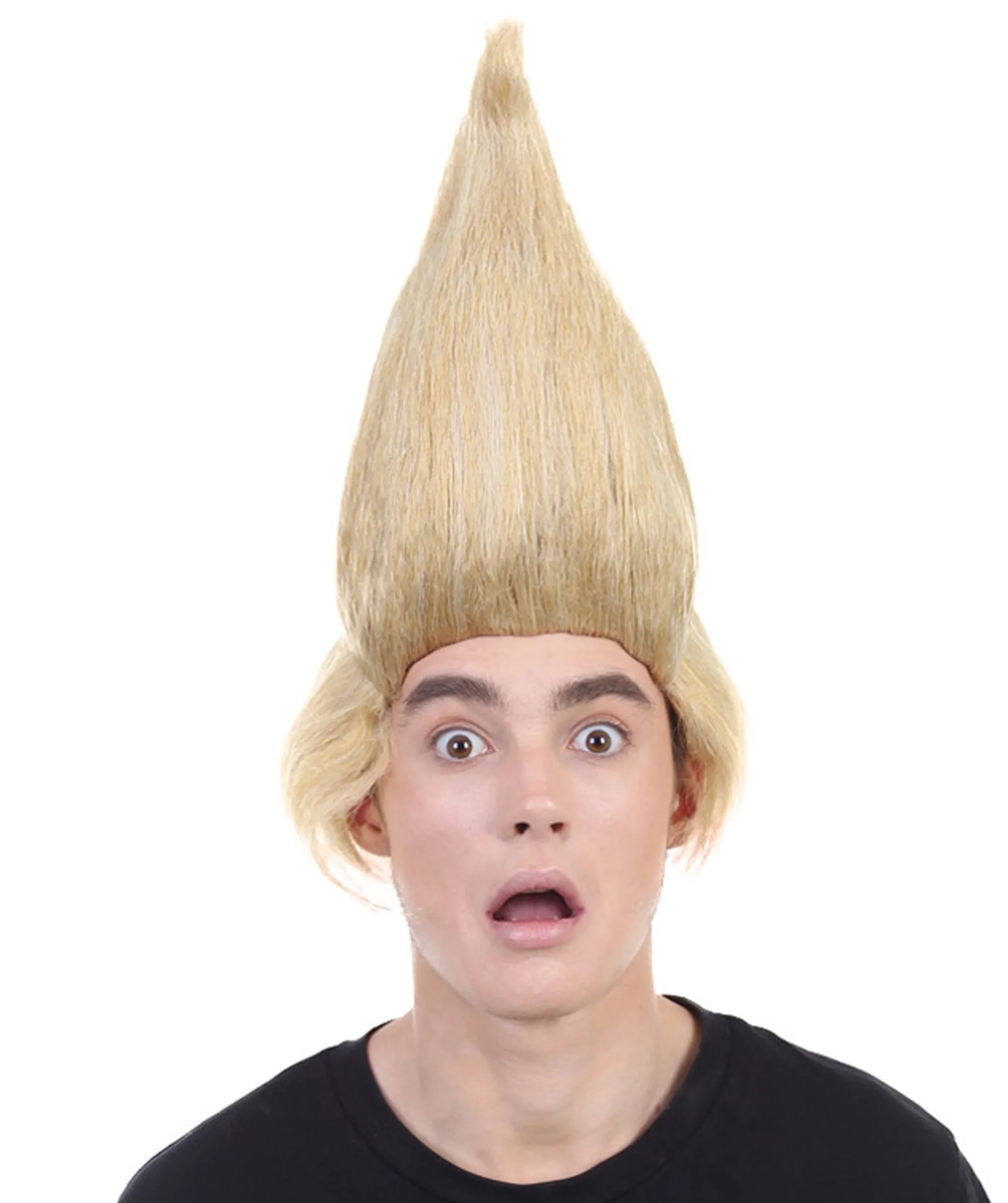 President Men's Straight Angle Wind Wig | Blonde Color Wigs | Premium Breathable Capless Cap