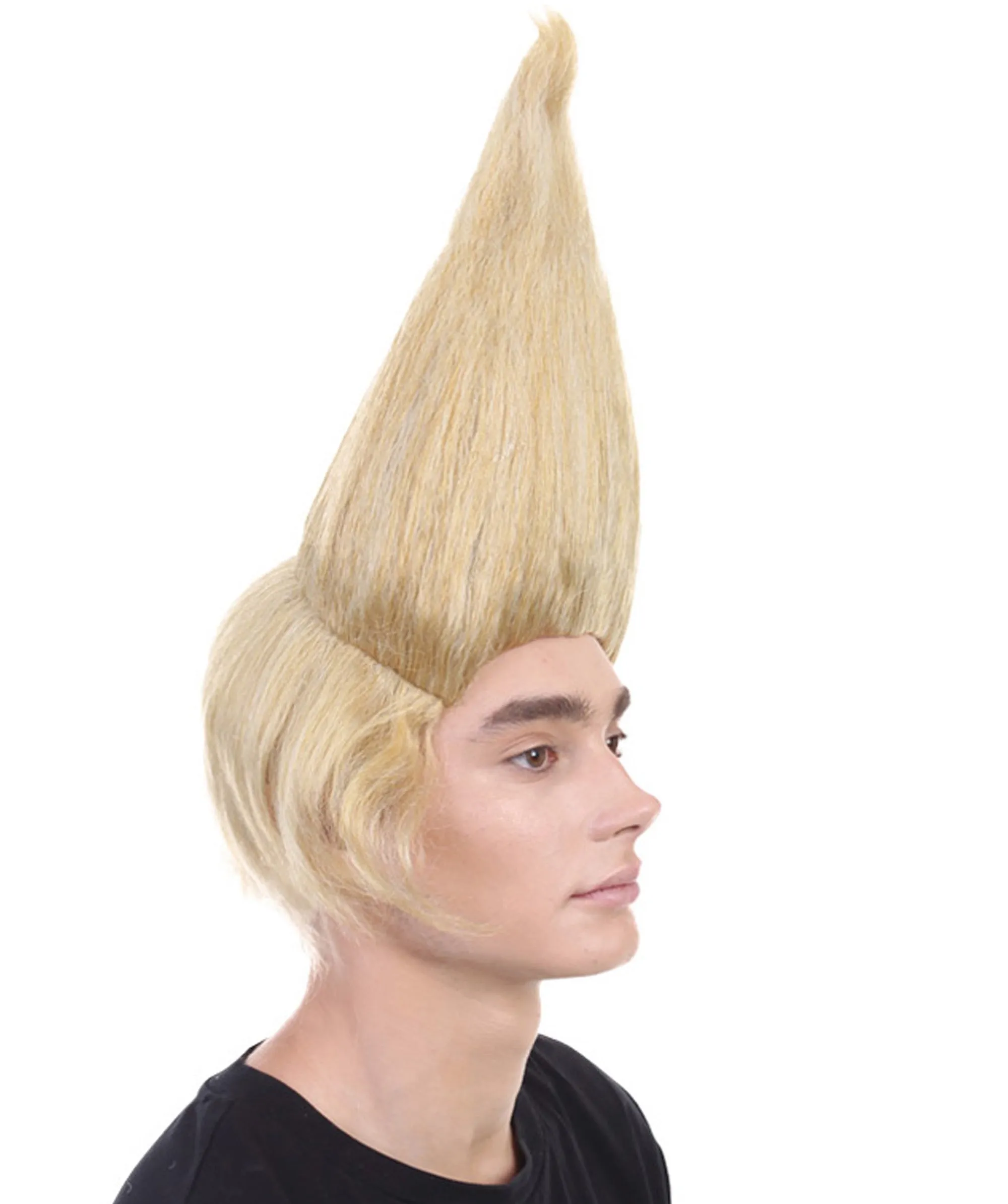 President Men's Straight Angle Wind Wig | Blonde Color Wigs | Premium Breathable Capless Cap