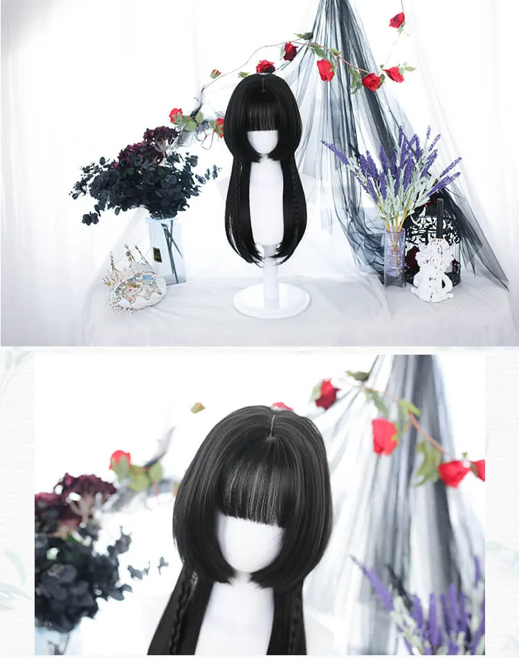 Princess Cut Jellyfish Black Hair Wig