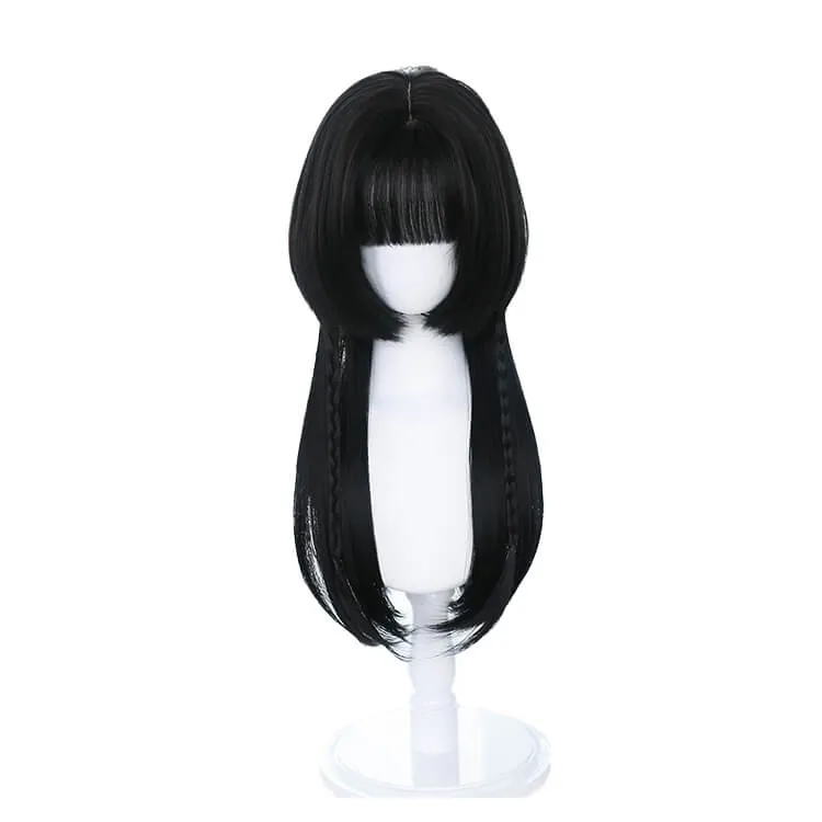 Princess Cut Jellyfish Black Hair Wig