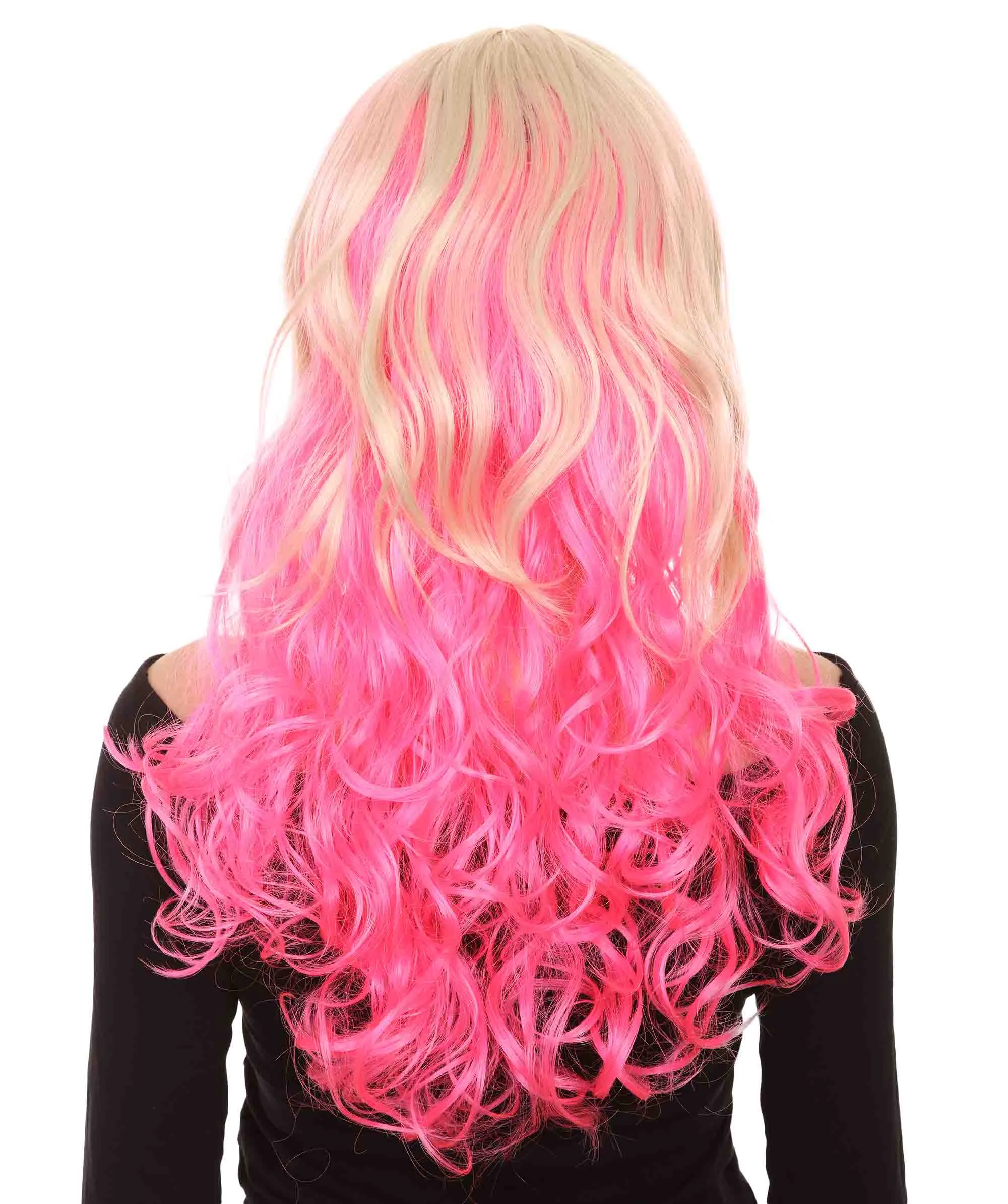 Princess Jessie Womens Wig | Blond Pink Cosplay Halloween Wig | Premium Breathable Capless Cap