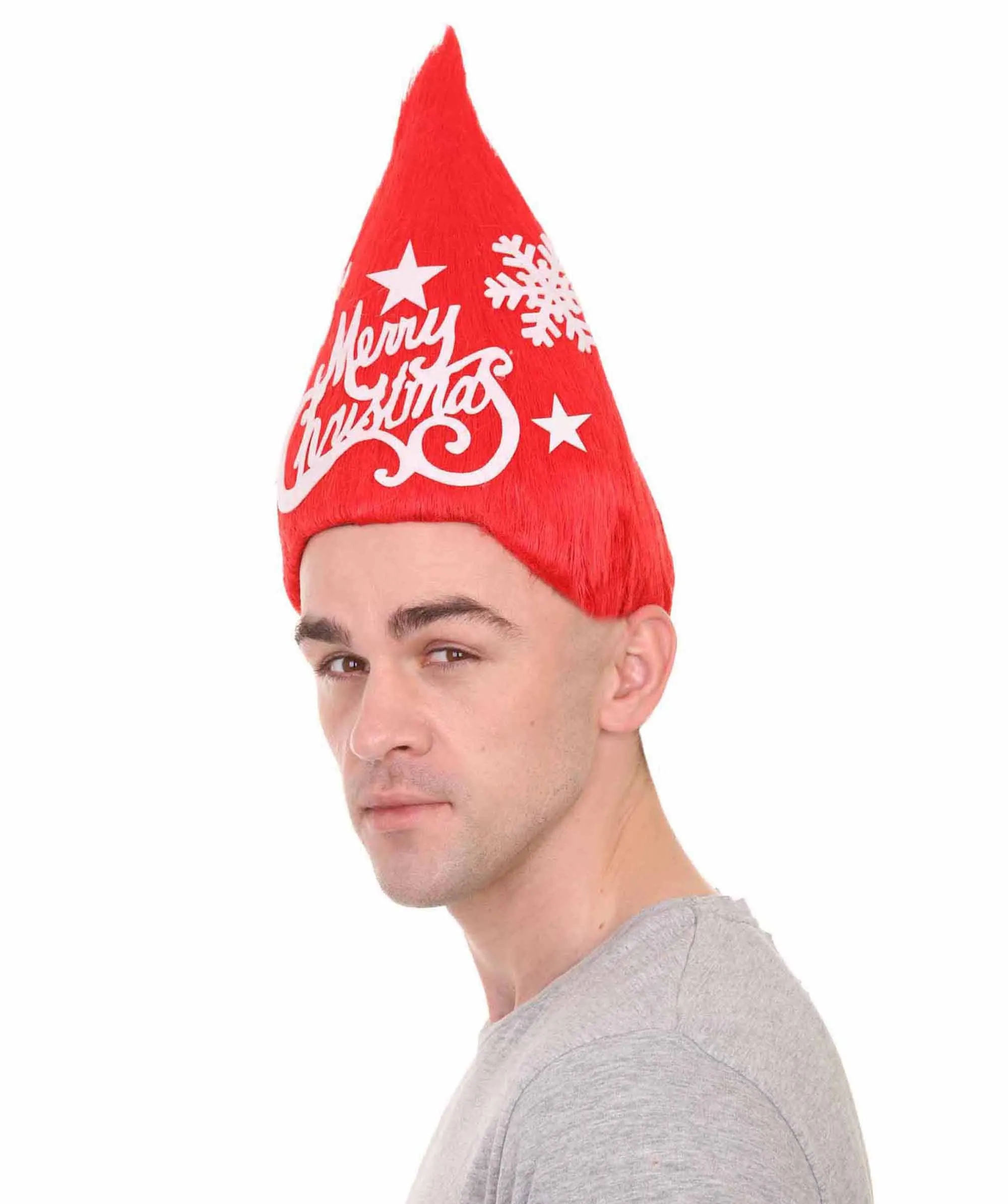 Red Merry Christmas Tree Unisex Wig | Premium Breathable Capless Cap