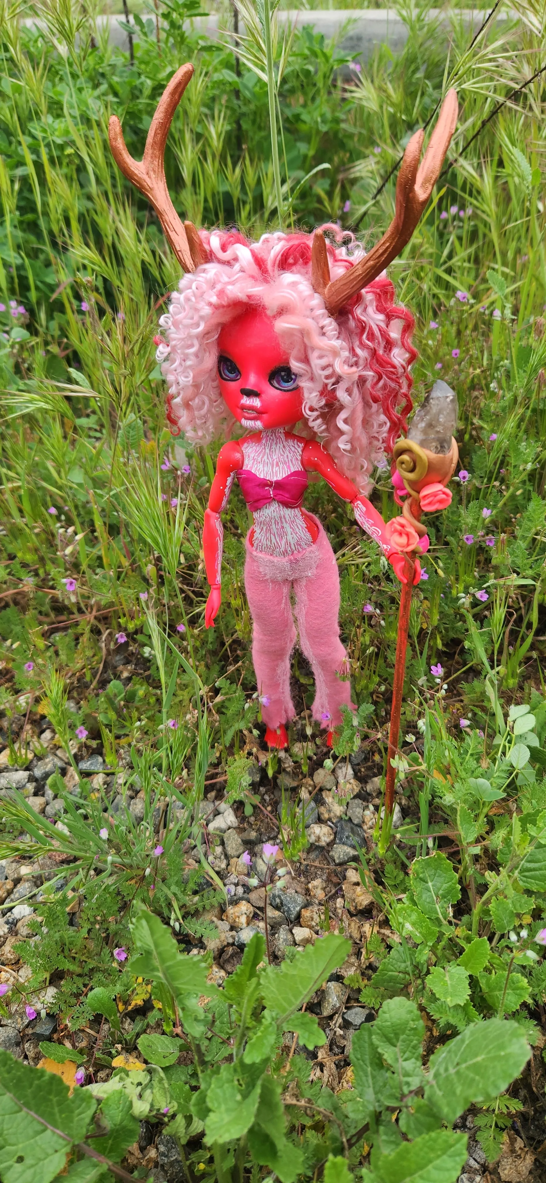 Rose fawn faun custom fashion doll