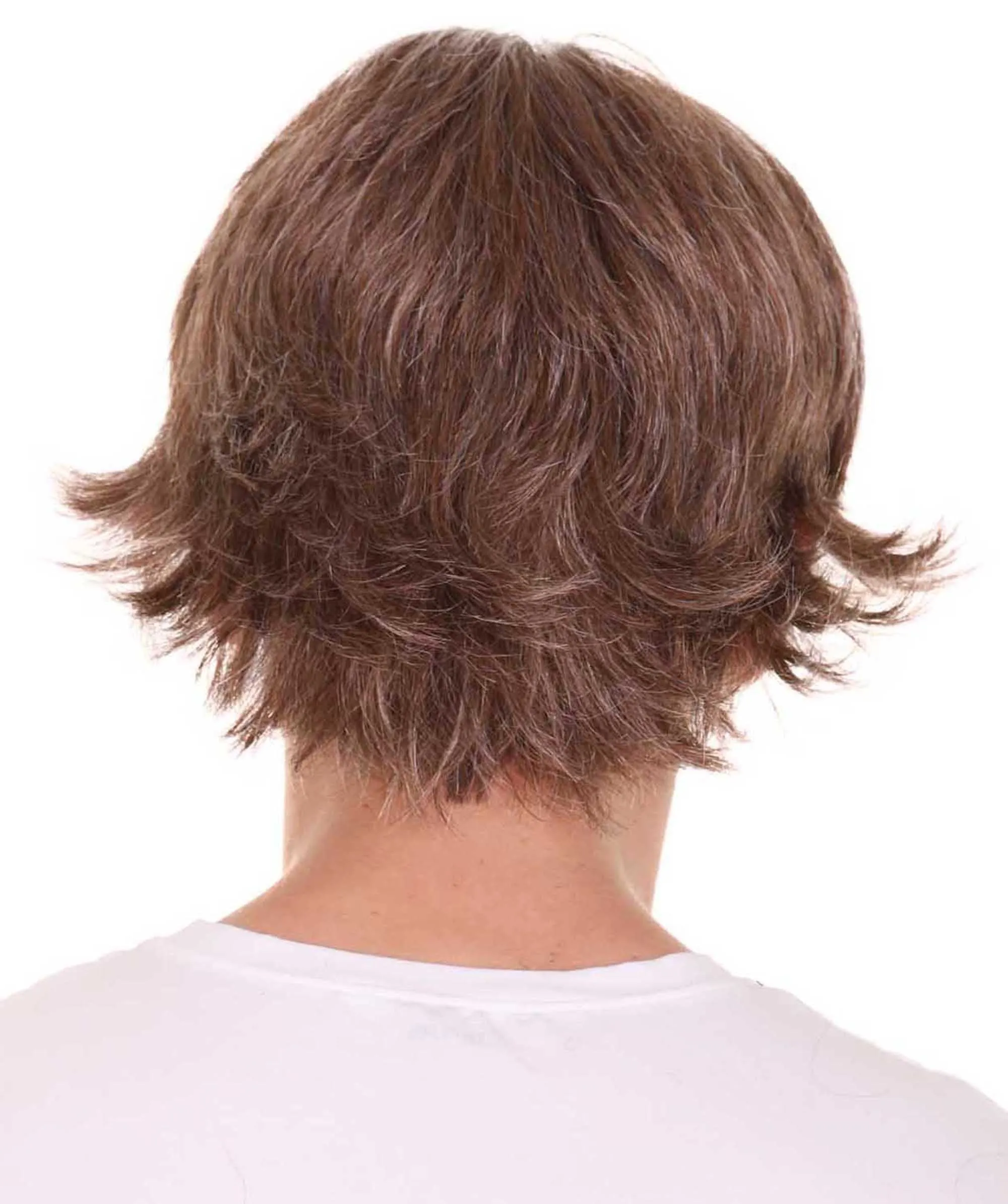 Stars Movie Mens Brown Wig | TV/Movie Wigs | Premium Breathable Capless Cap