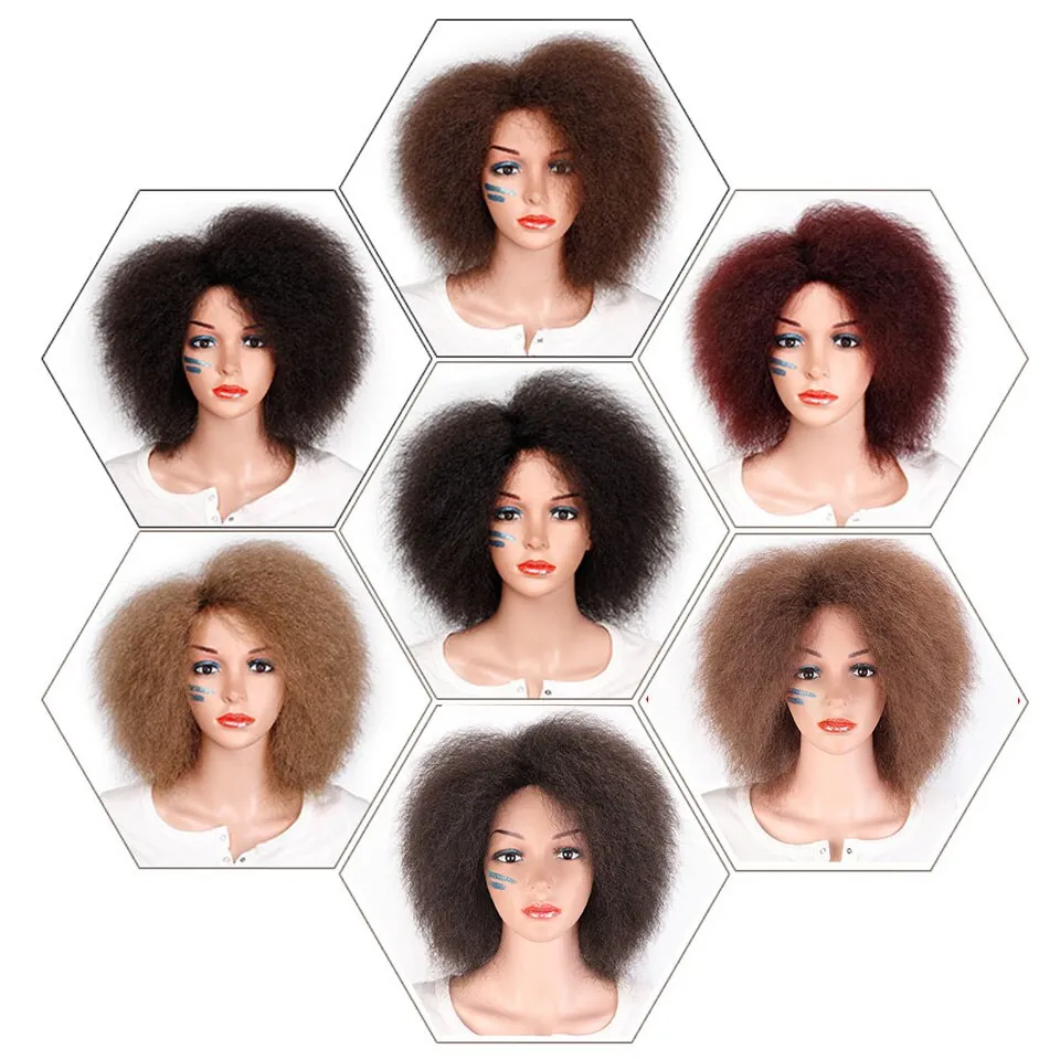 Synthetic  Wig for Women Straight Short Wig Cosplay Light Brown Black Dark Red Color Wig Wigs