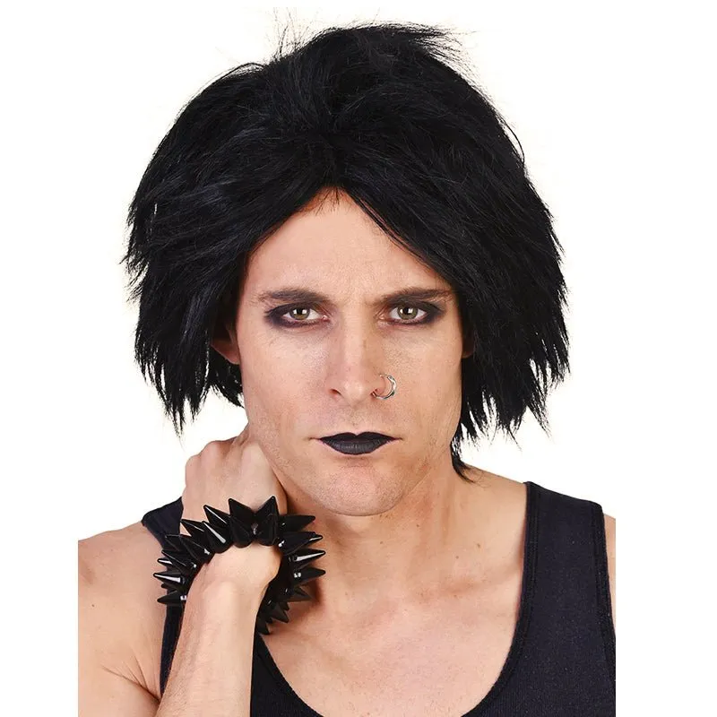 Tomfoolery Deluxe Robert Black Emo Style Wig