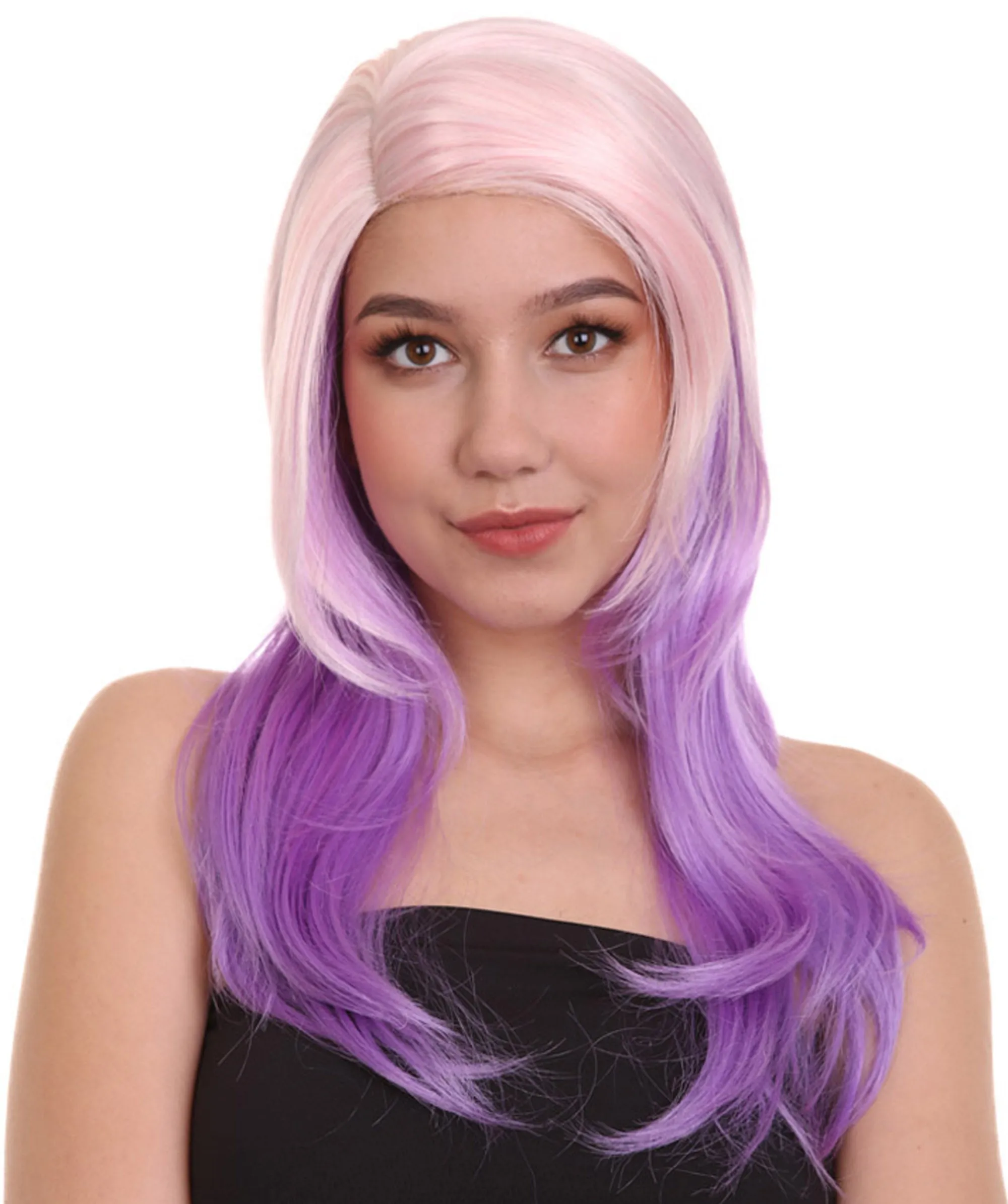Two Tone Color Womens Wig | Little Pony Halloween Wig | Premium Breathable Capless Cap
