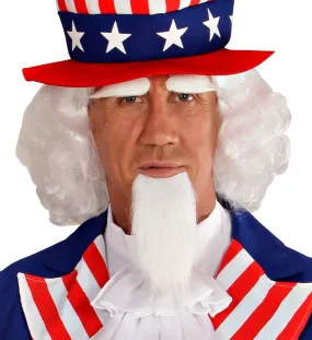 Uncle Sam Wig, Eyebrow and Goatee Set