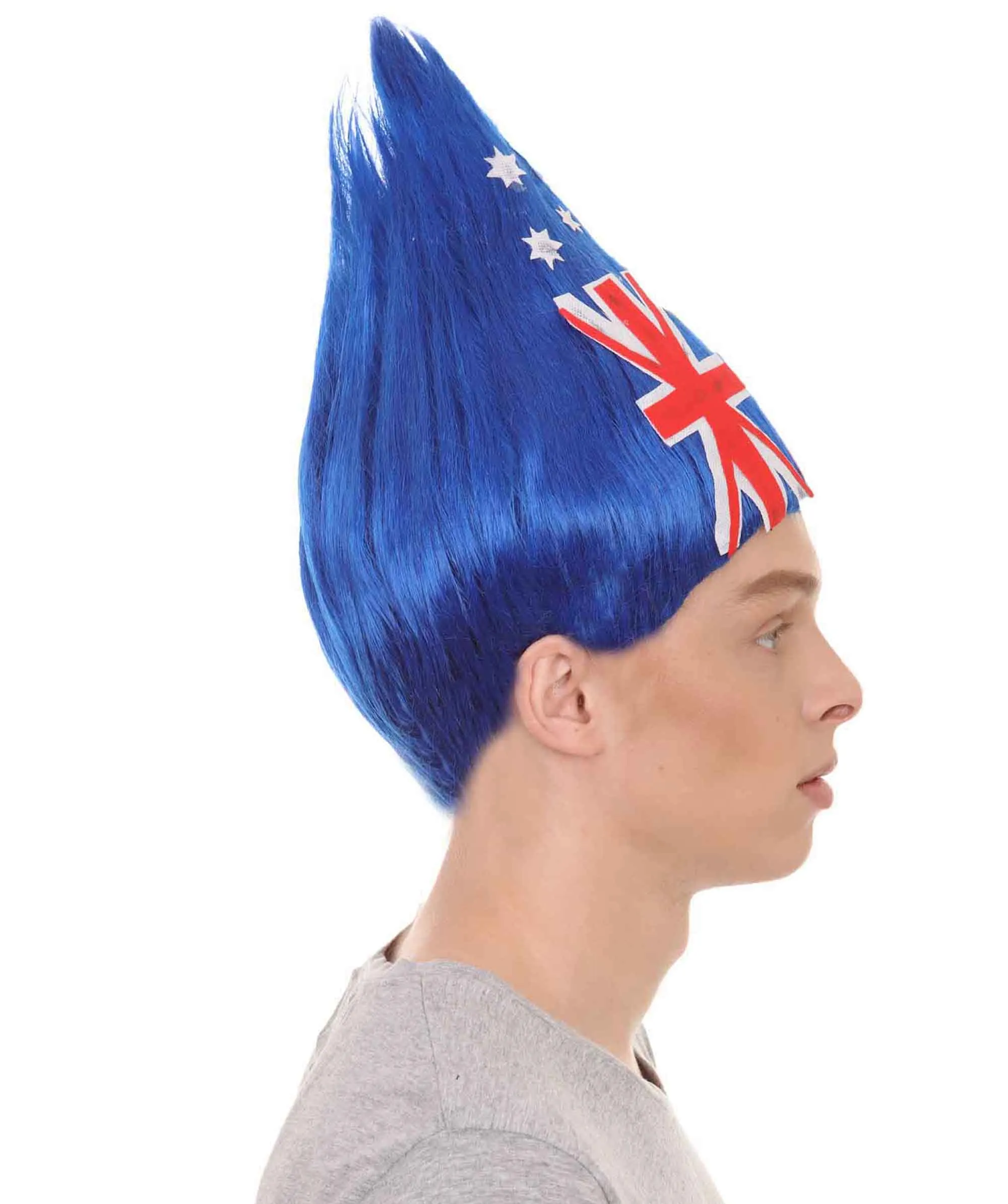 Unisex Flag Troll Wigs Collections | 16 Countries Wig | Sports Wigs | Premium Breathable Capless Cap