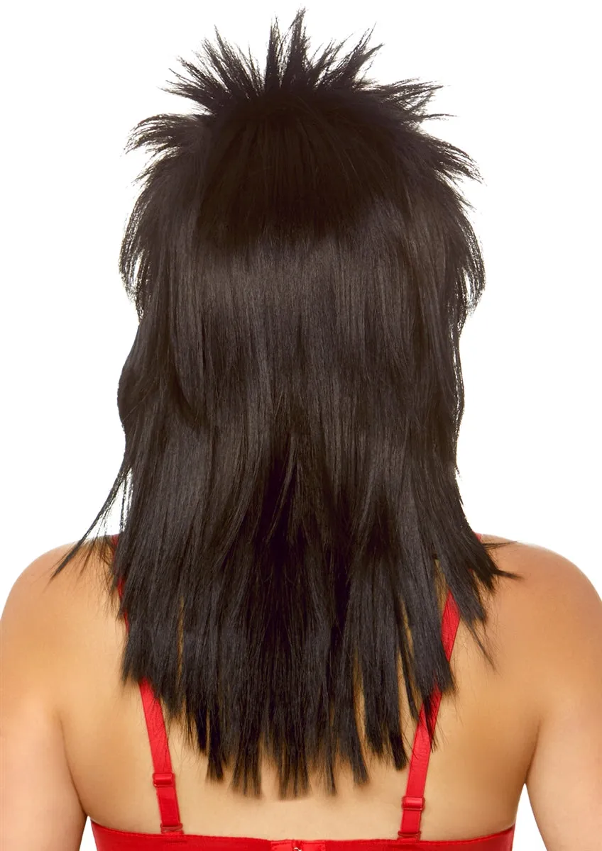 Unisex Rockstar Wig in Black