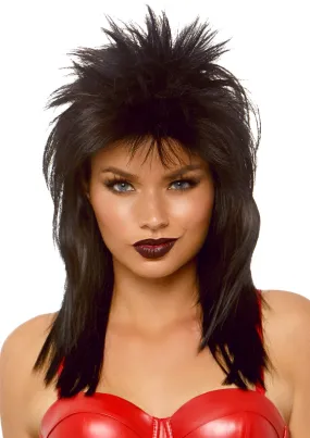 Unisex Rockstar Wig in Black