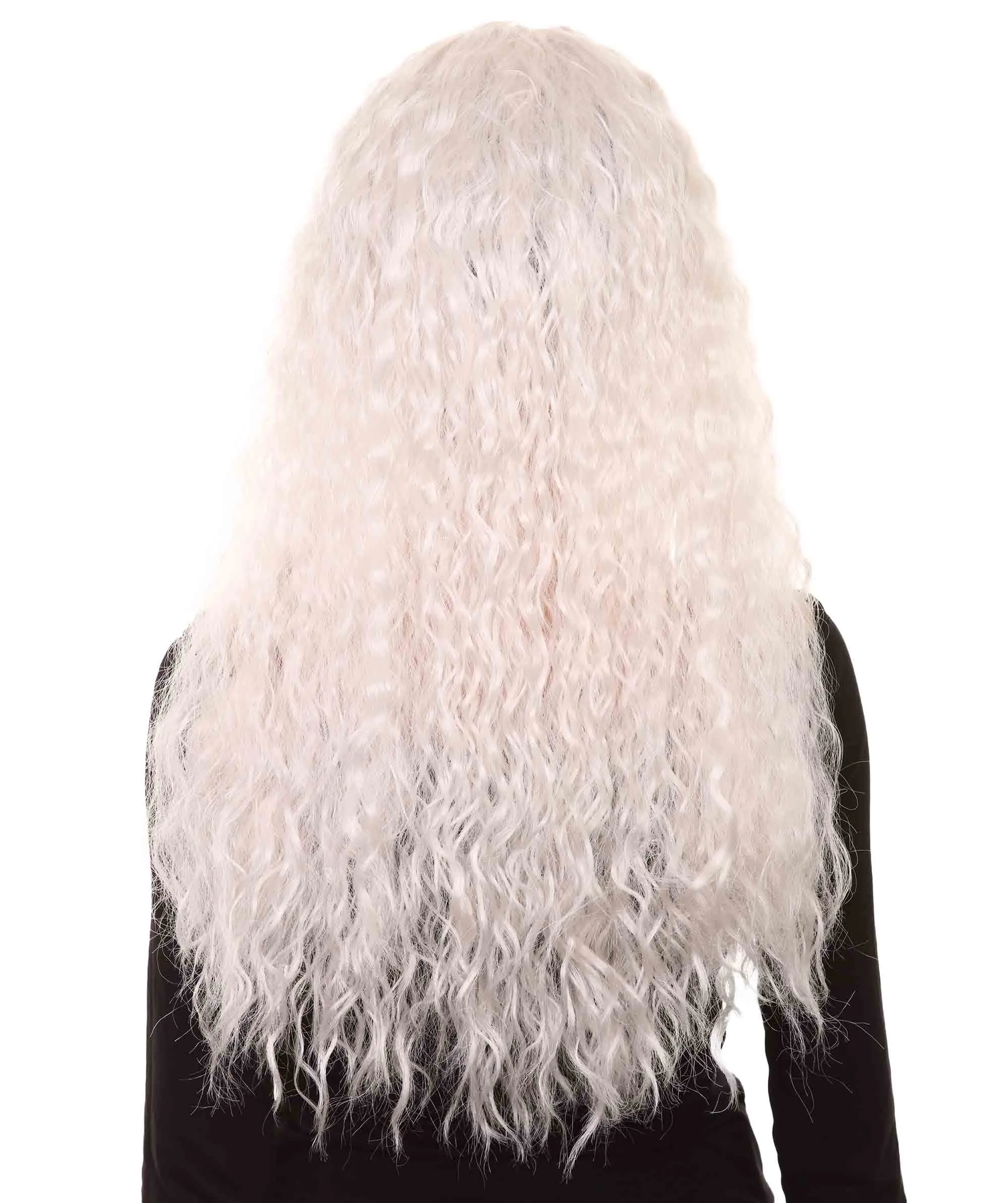 Viking Princess Womens Wig | White Royal Character Cosplay Halloween Wig | Premium Breathable Capless Cap
