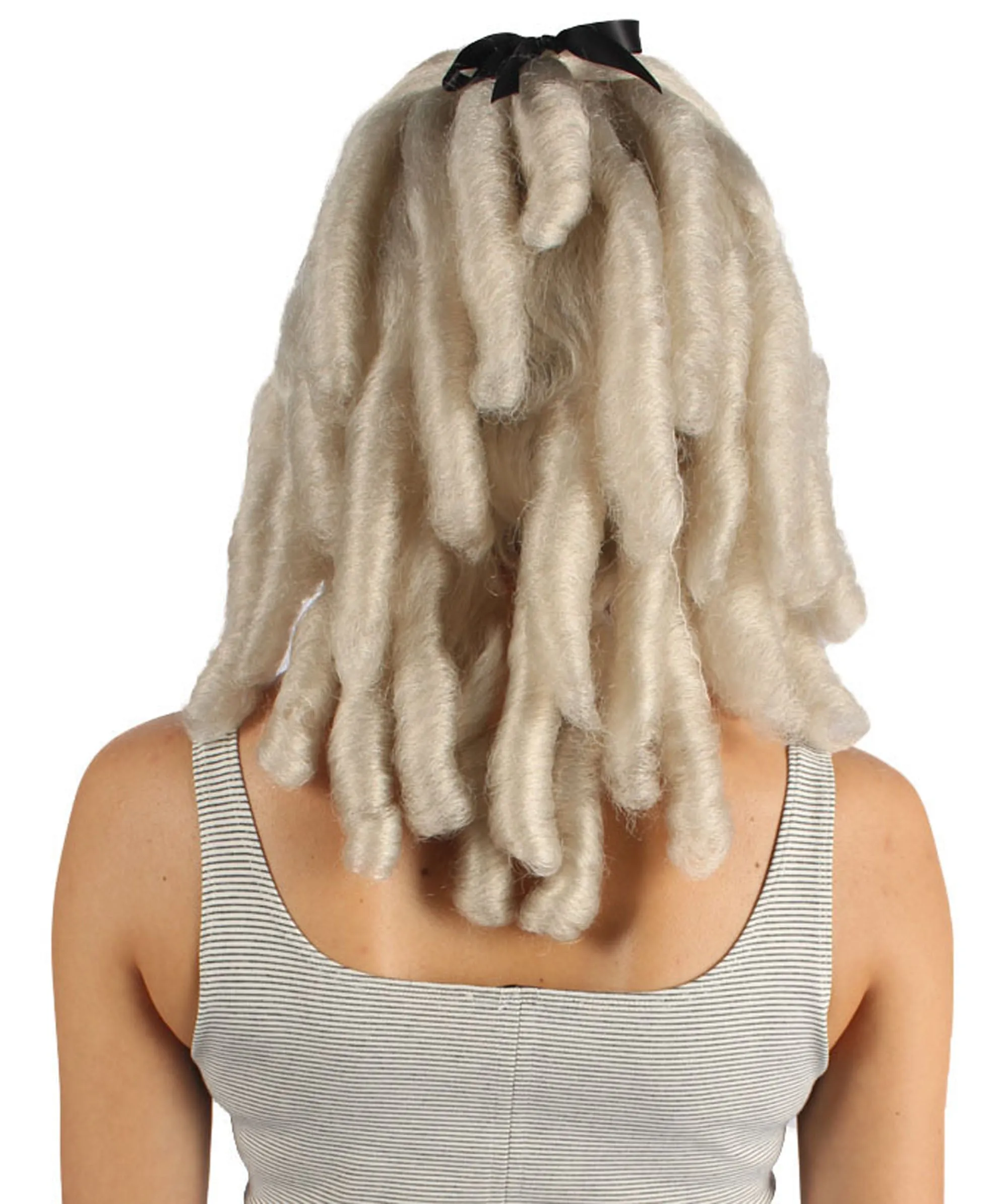 Womens Colonial Ladies 18th Century Curly Wig | Blonde Historical Wigs | Premium Breathable Capless Cap
