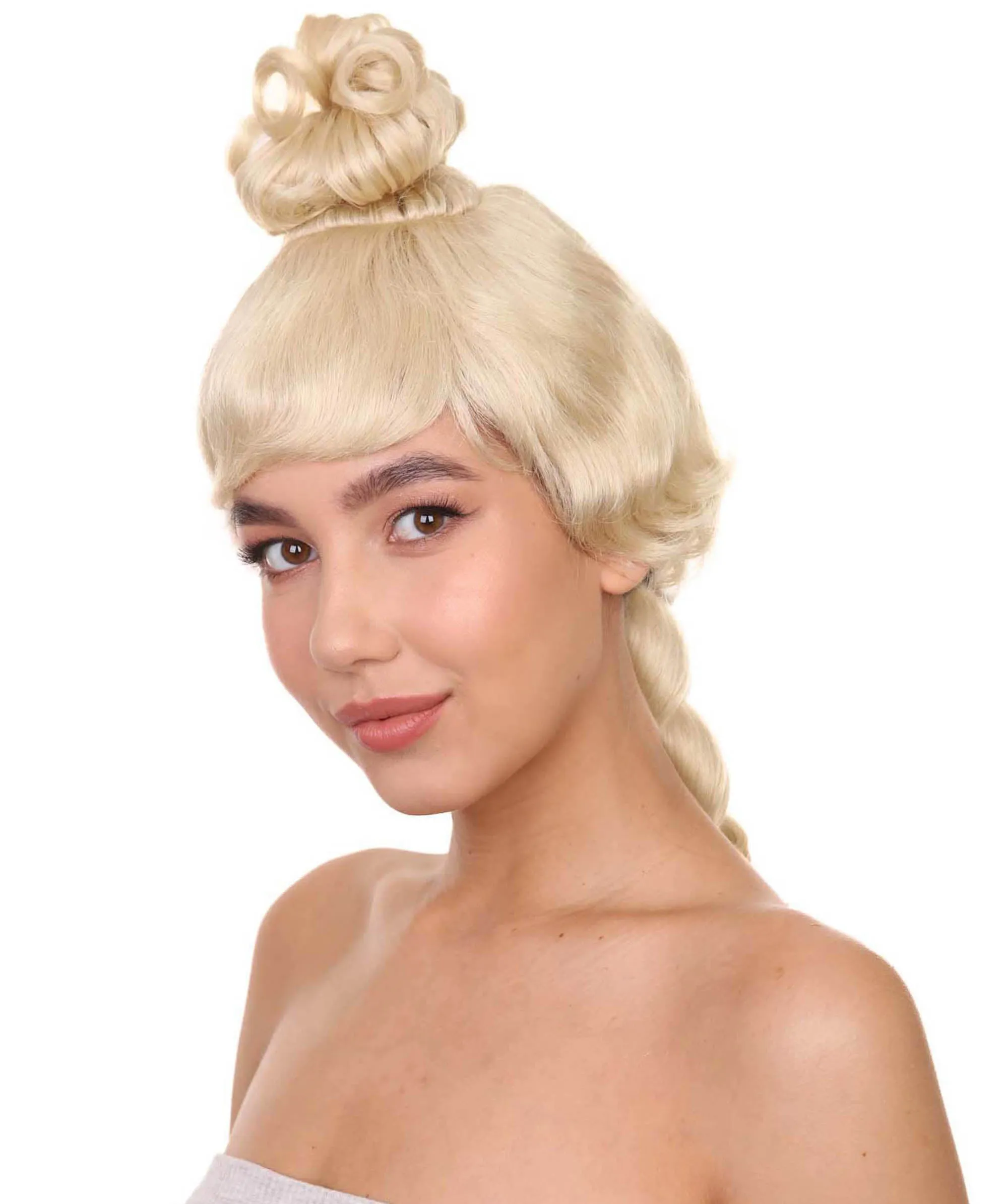 Womens Colonial Ladies 18th Century Wig | Blonde Historical Wigs | Premium Breathable Capless Cap