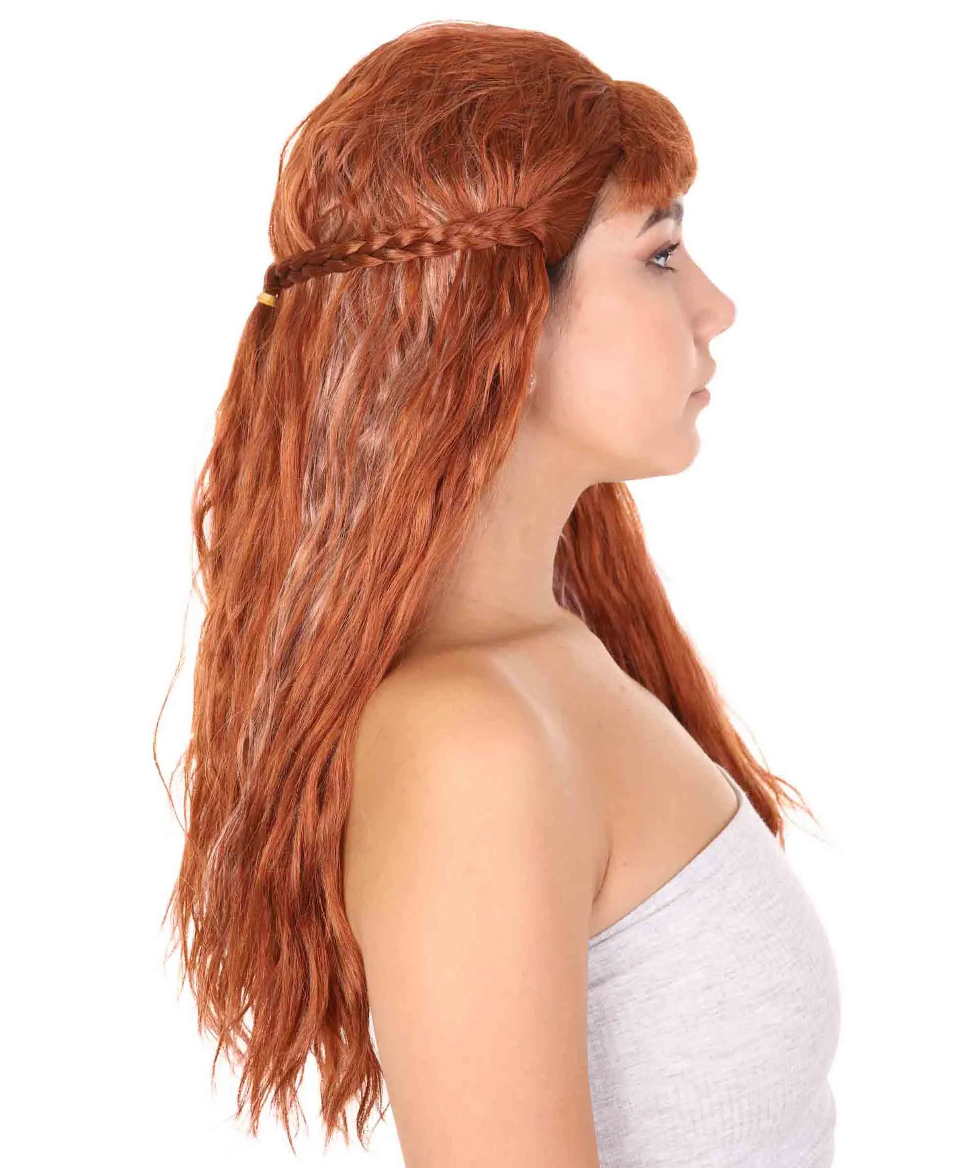 Women's Comic Half-wavy Wig | Peach Wigs | Premium Breathable Capless Cap