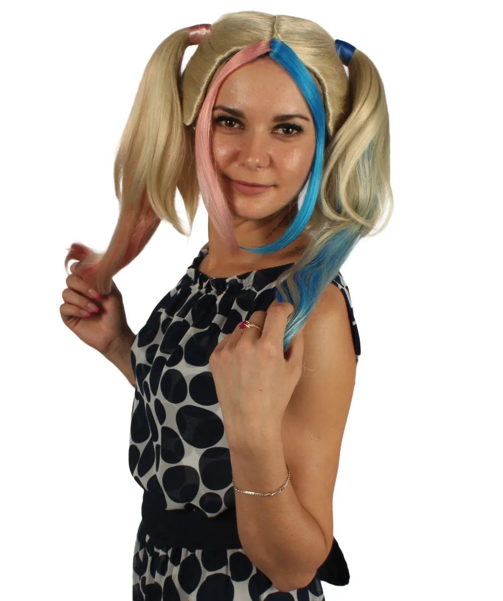 Womens Medium Rag Doll Wigs | Multicolored Cosplay Halloween Wigs | Premium Breathable Capless Cap